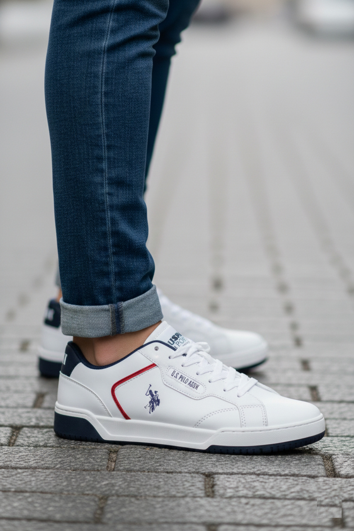 یو اس پولو کفش ورزشی راحت و راحت چرم زنانه و مردانه