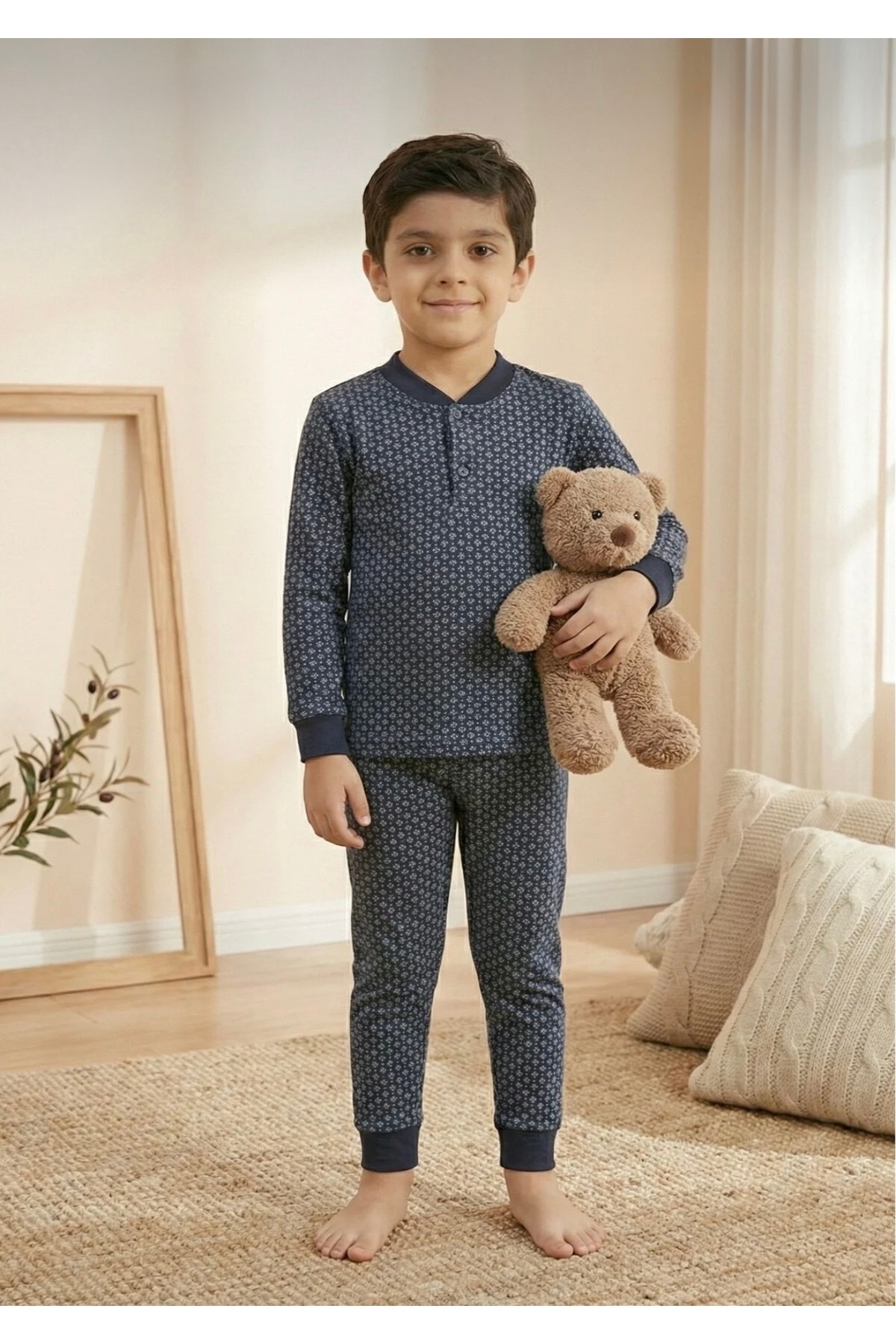 YONCA OUTLET Erkek Çocuk Pamuklu Pi̇jama Takimi fotoğrafı 3 (önizleme)