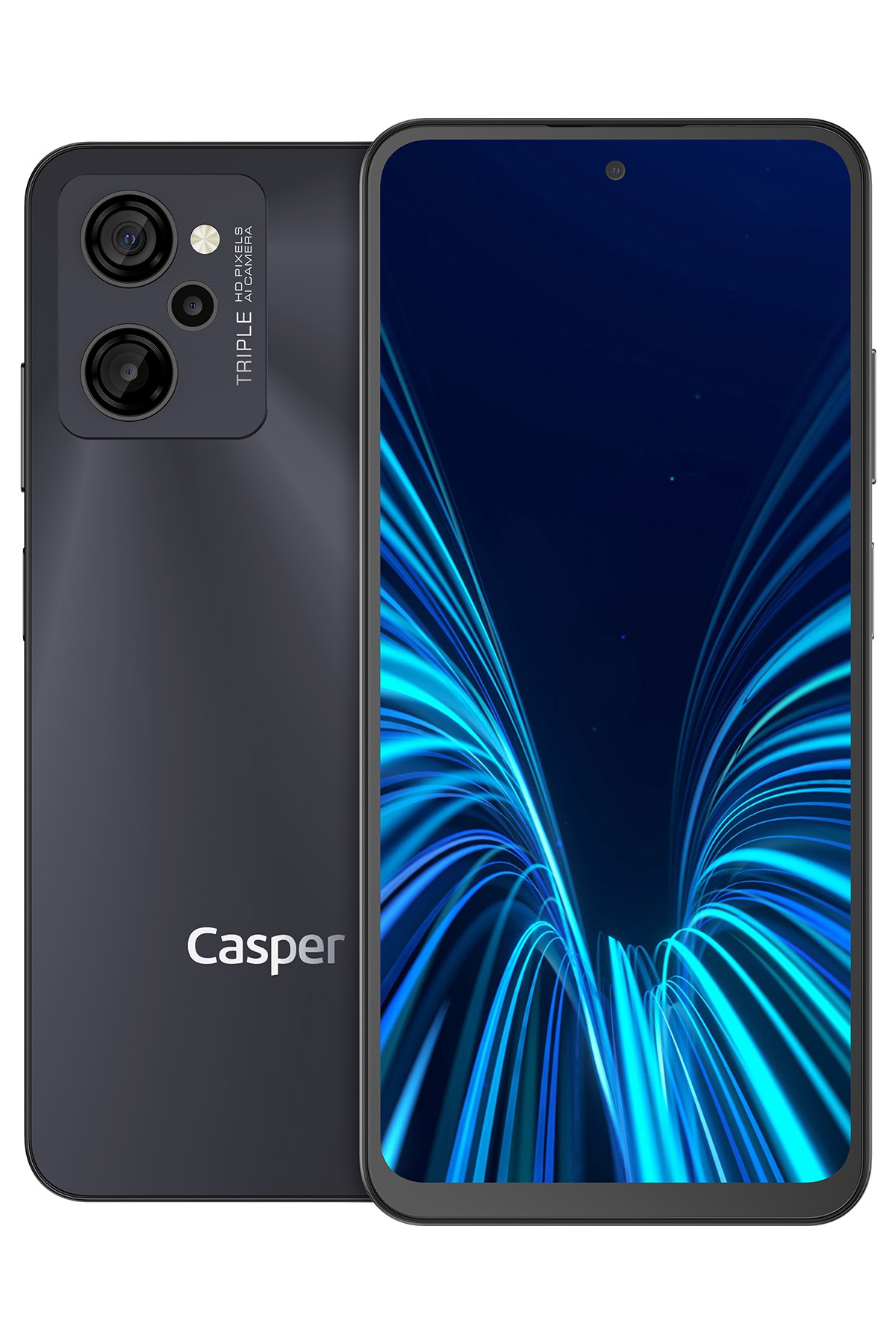 CASPER VIA M45 125GB 6GB+6GB VRAM Android Cep Telefonu Manyetik Siyah