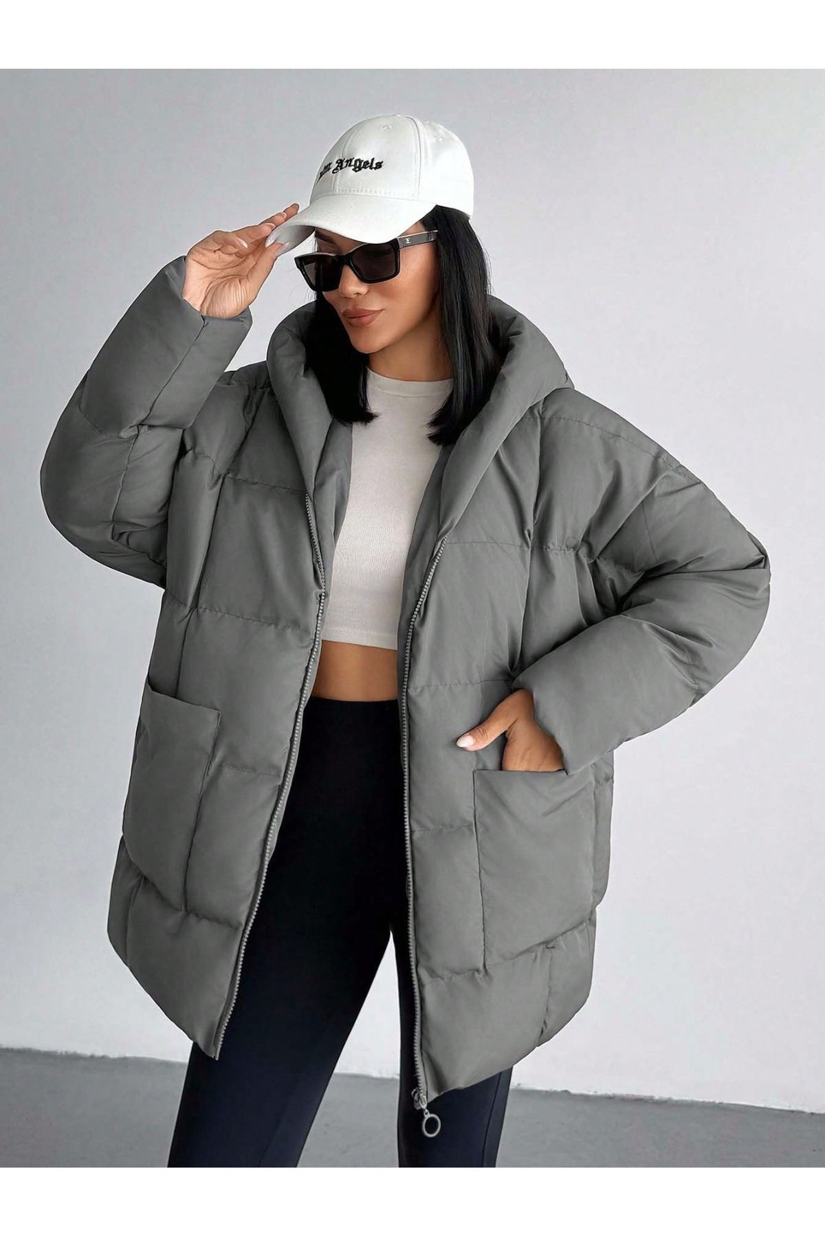 MOONHİLL WOMENS FASHİON Şişme Mont görsel 3