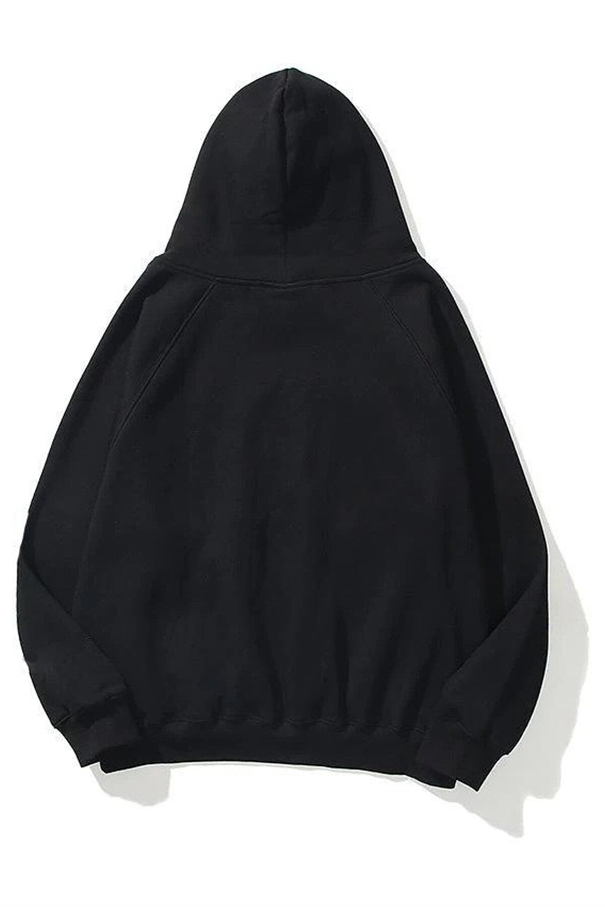 Rokeby Unisex Disco World Siyah Kapüşonlu Kanguru cepli Sweatshirt görsel 3