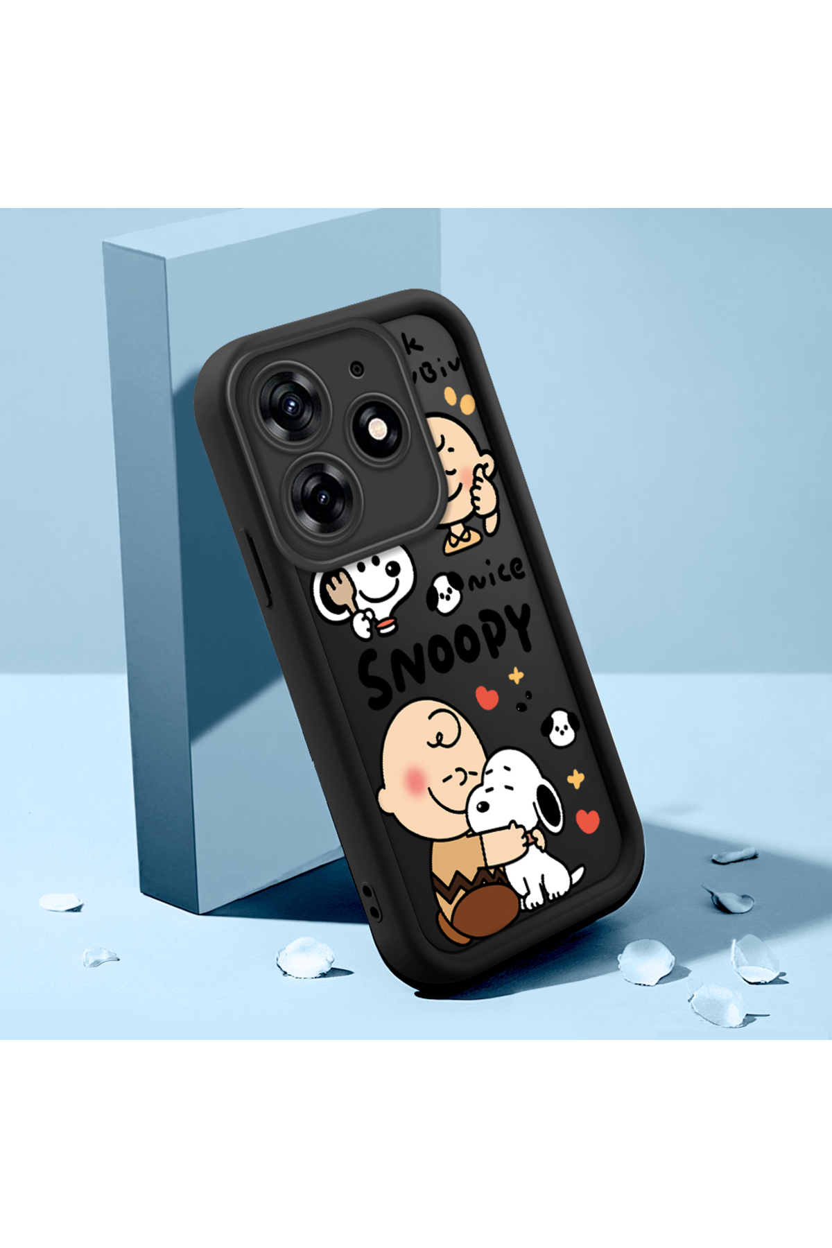 Tecno Spark 10 Pro 4G Compatible Black Silicone Cartoon Case Impact Protection
