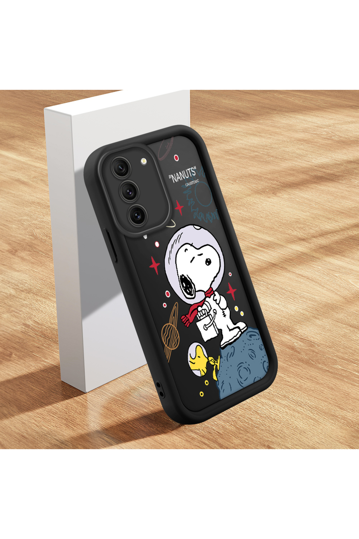Samsung Galaxy S21 Fe 5G Compatible Black Silicone Cartoon Case Shock Protection