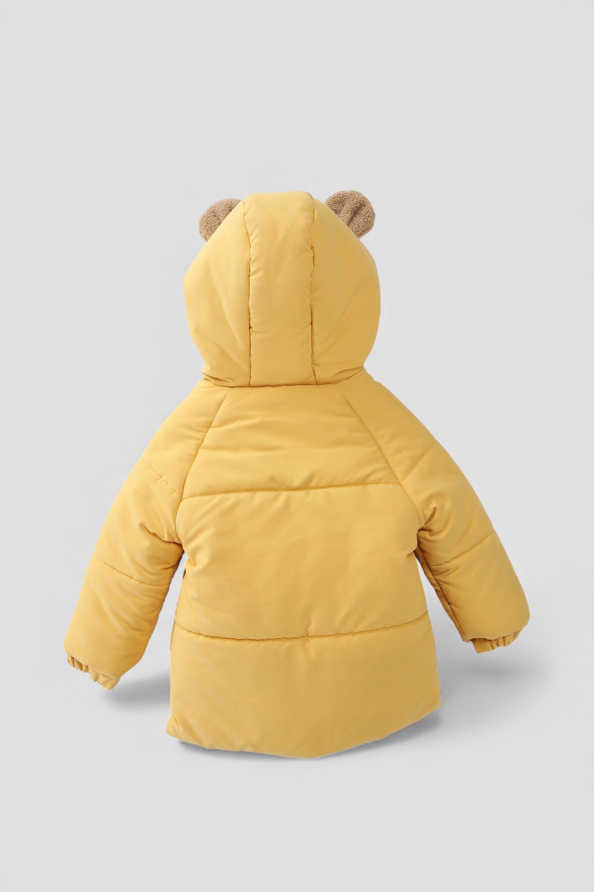 Midimod Gold 2-7 Yaş Arası Pelüş Tavşanlı Polar Kalın Kız Çocuk Kaban fotoğrafı 3 (önizleme)