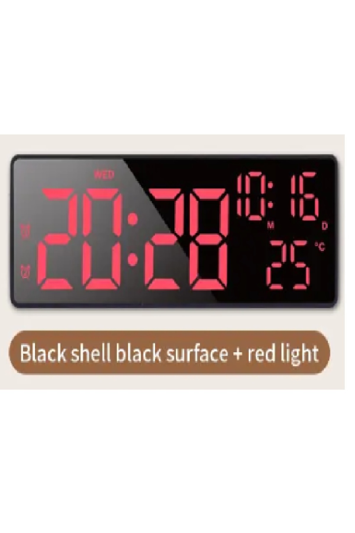 AyShop Usbli ve Pille Çalışır Alarmlı Dijital Dekoratif Masa Saati