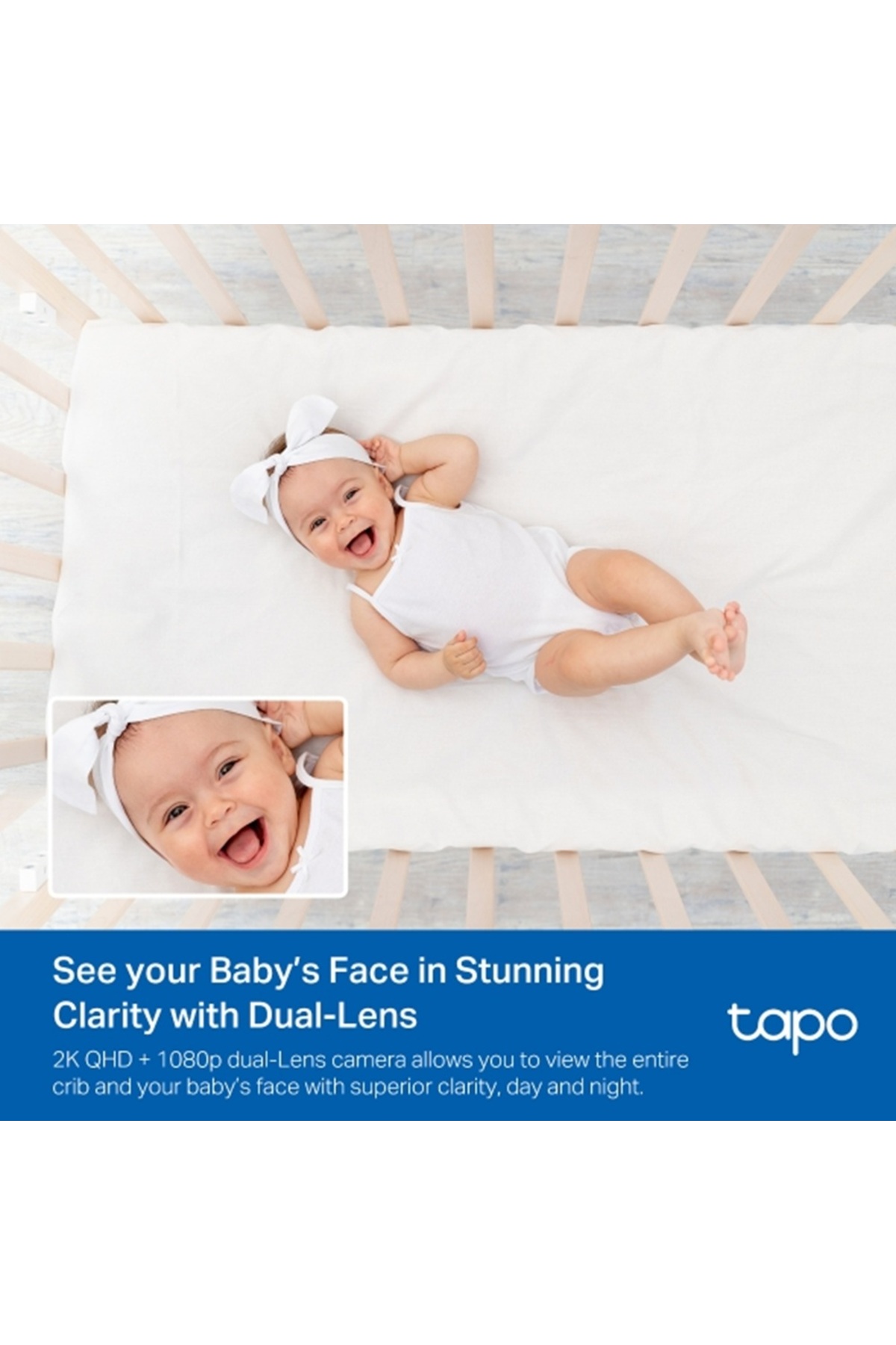 Tp-Link Tapo C840 2k 4mp + 1080P Çift Görüş Çift Lensli Ip Bebek Kamerası fotoğrafı 5 (önizleme)