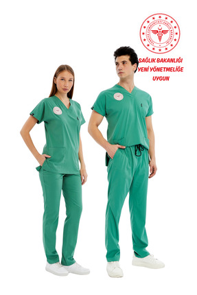 Çatı Medikal Basic - Ameliyathane Hizmetleri Forması Likralı Scrubs (Unisex) ...