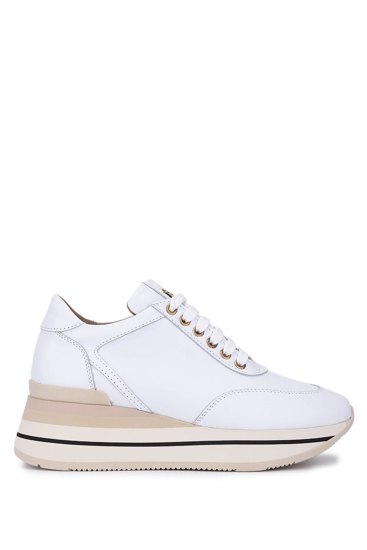 کفش‌های کتانی و ورزشی زنانه چرم اصل کرم Tamer Tanca