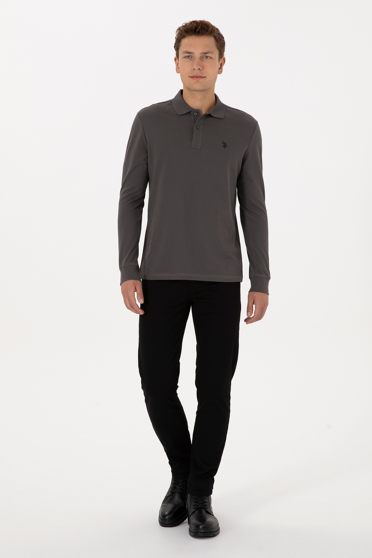 یو اس پولو شلوار ورزشی مردانه اسلیم فیت کد 2237562، 98% پنبه