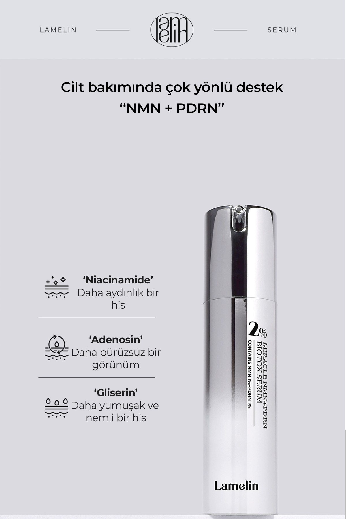 Lamelin NMN VE PDRN İçeren Yoğun Bakım Serumu NMN+ PDRN BIOTOX