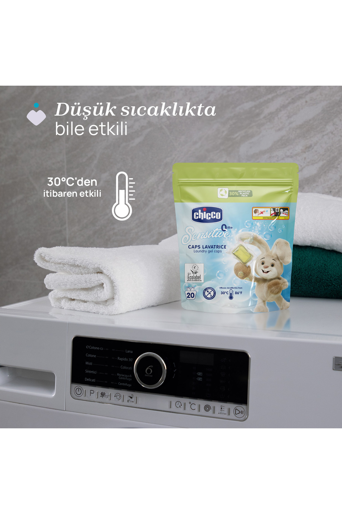 Chicco JEL KAPSÜL ÇAMAŞIR DETERJANI 20 ADET fotoğrafı 6 (önizleme)