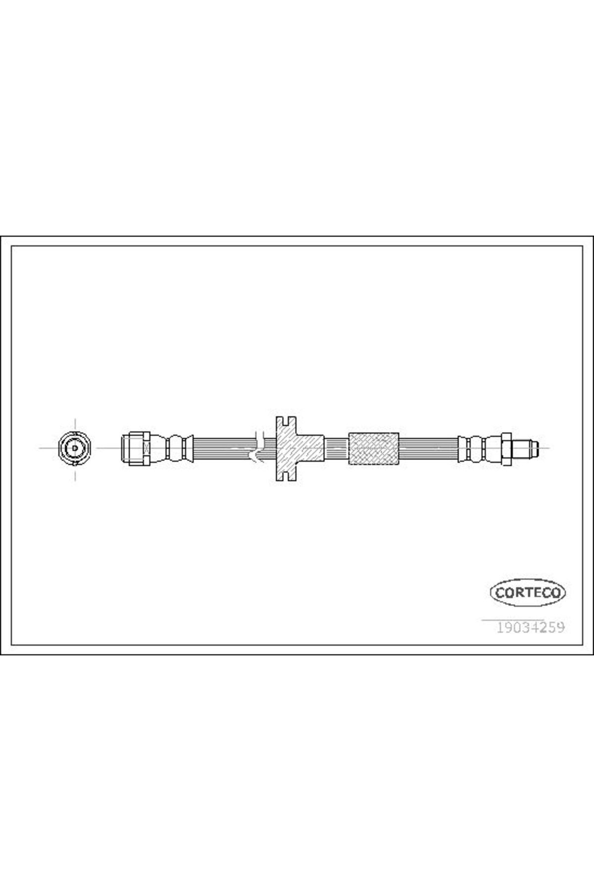 CORTECO FREN HORTUMU ON MERCEDES W202 W140 FREN HORTUMU ON MERCEDES W202 W140 A2024200148 Marka: CORTEC