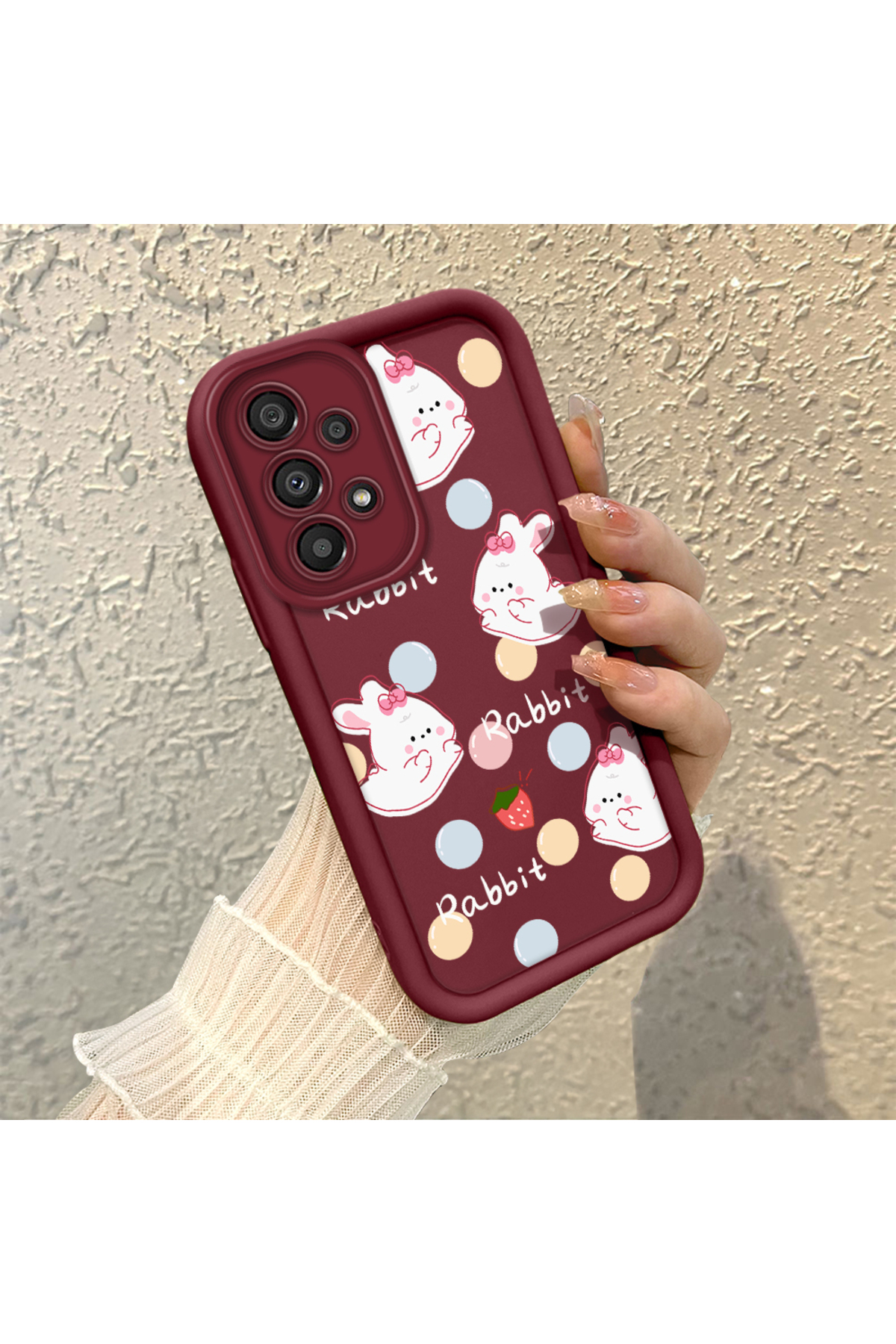 Samsung Galaxy A33 5G Compatible Cute Rabbit Anti-fall Soft Silicone Phone Case