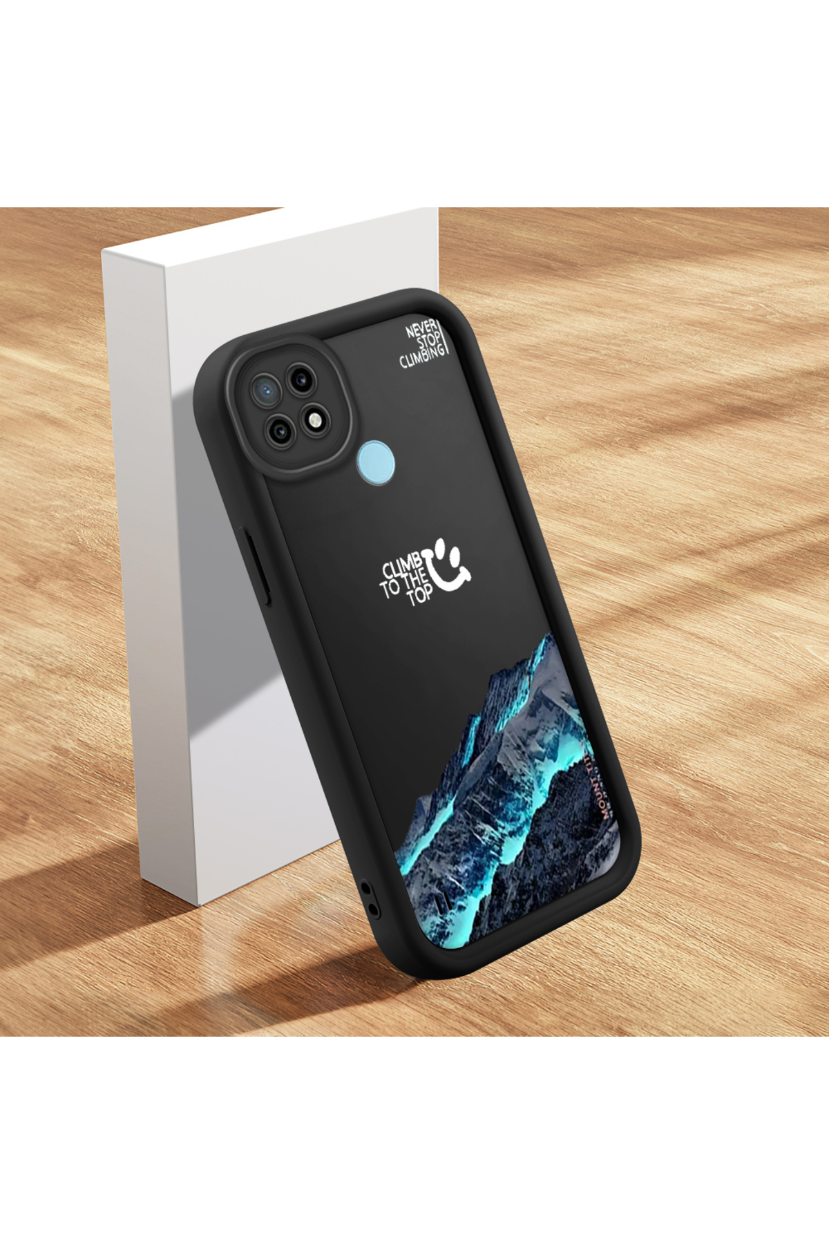 Realme C21 Compatible Mountains Soft Silicone Anti-fall Simple Phone Case