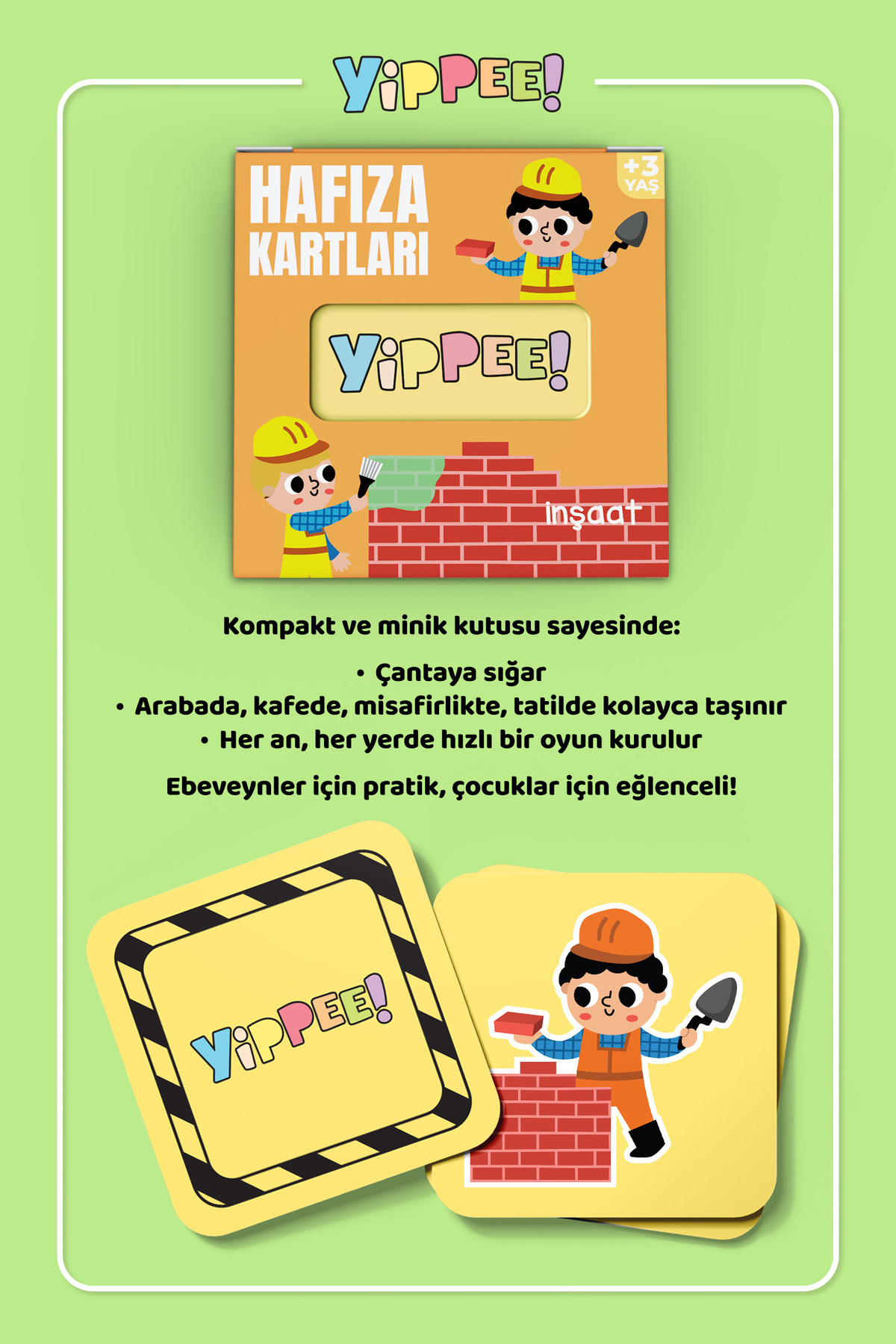 YİPPEE Hafıza Kartları – İnşaat Temalı | Eğitici Eşleştirme Oyunu fotoğrafı 4 (önizleme)