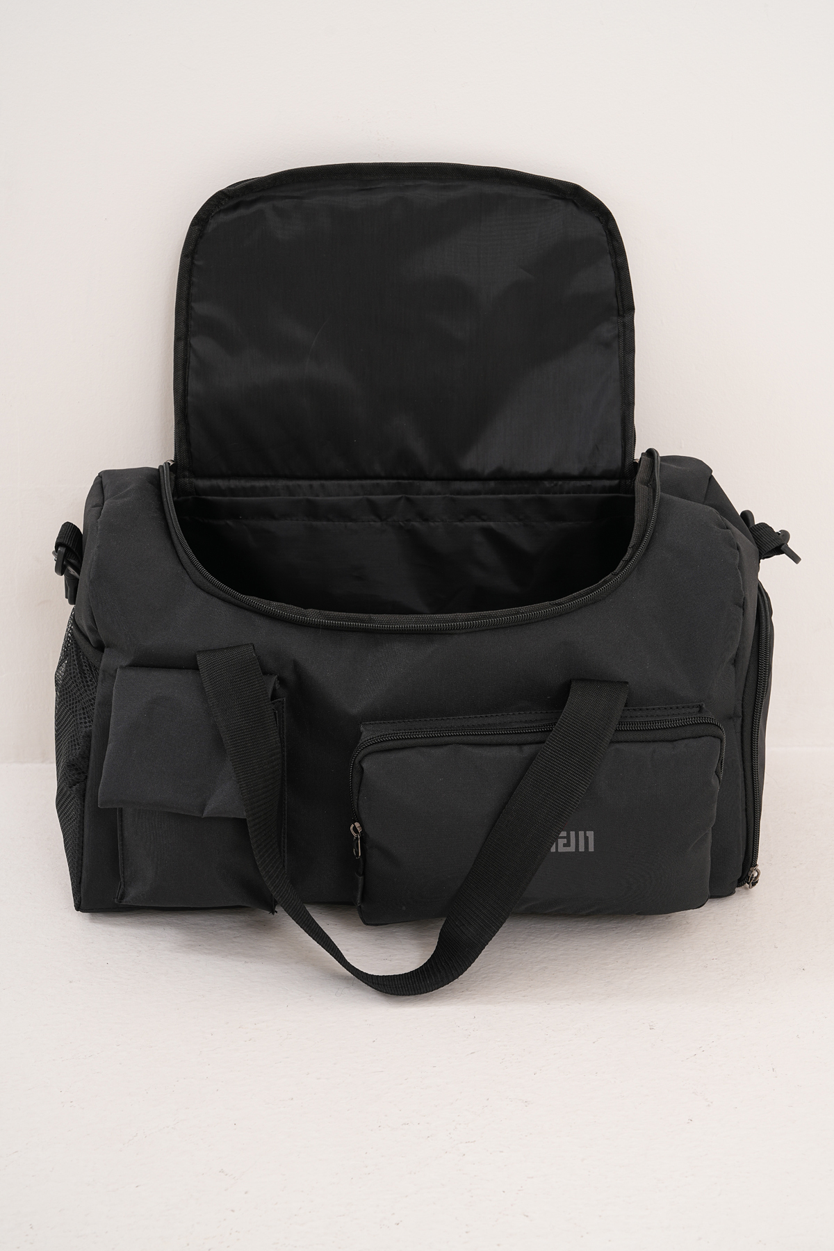 Boman  Önü Cepli Uzun Askılı Ayakkabı Bölmeli Geniş Hacimli Seyehat Fitness,Spor Çantası Kabin Boy Baskılı - Görsel 5