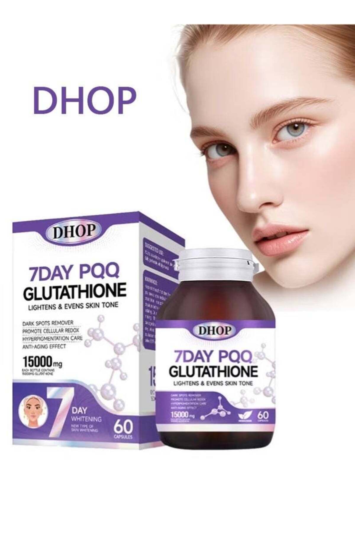 DHOP 7 Day PQQ Glutathione - Effective Skin Lightening - Dark Spots- Trendyol DHOP 7 Day PQQ Glutathione - Effective Skin Lightening - Dark Spots- Trendyol