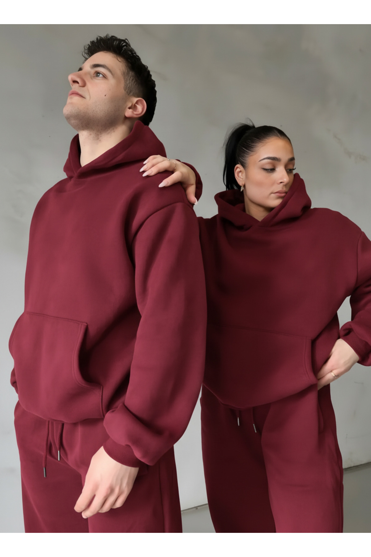 UNISEX ÇİFTLERİN KULLANIMINA UYGUN 3 İPLİK EŞOFMAN TAKIMI (TEKLİ) — زرشکی TYÇETK30