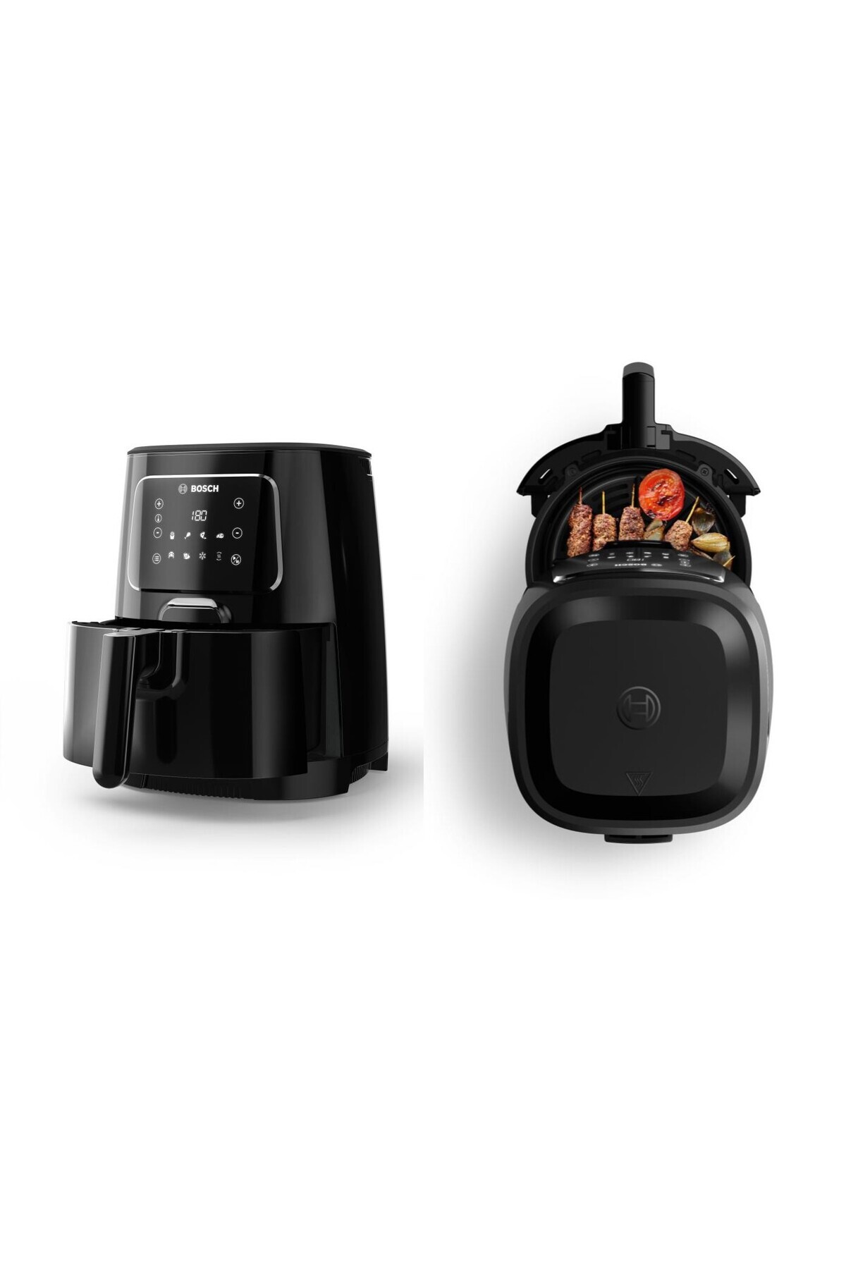 Bosch Siyah Air Fryer Sıcak Hava Fritöz, Sağlıklı ve Pratik Pişirme Airfryer