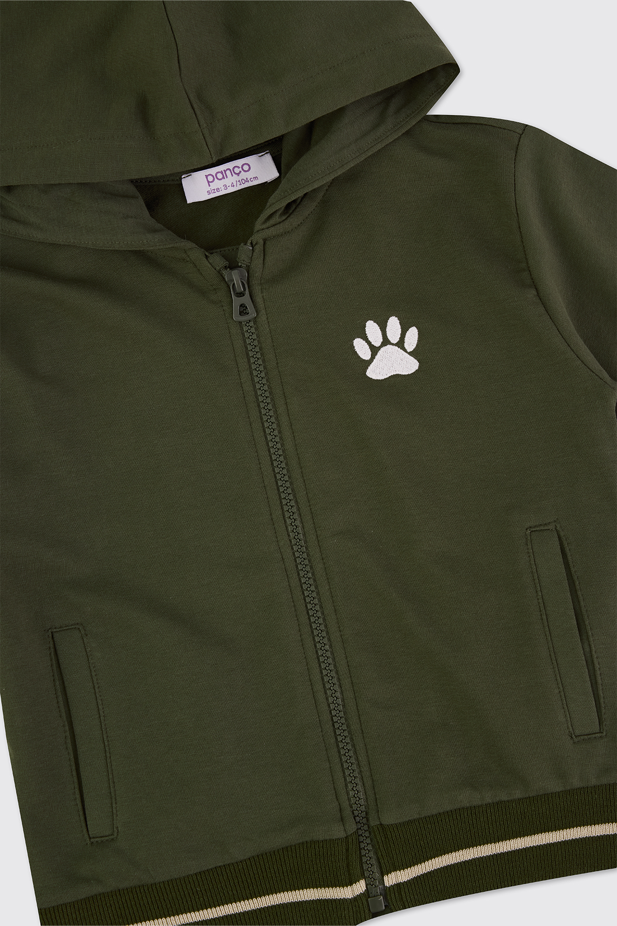 Panço Erkek Bebek Fermuarlı Haki Sweatshirt fotoğrafı 3 (önizleme)