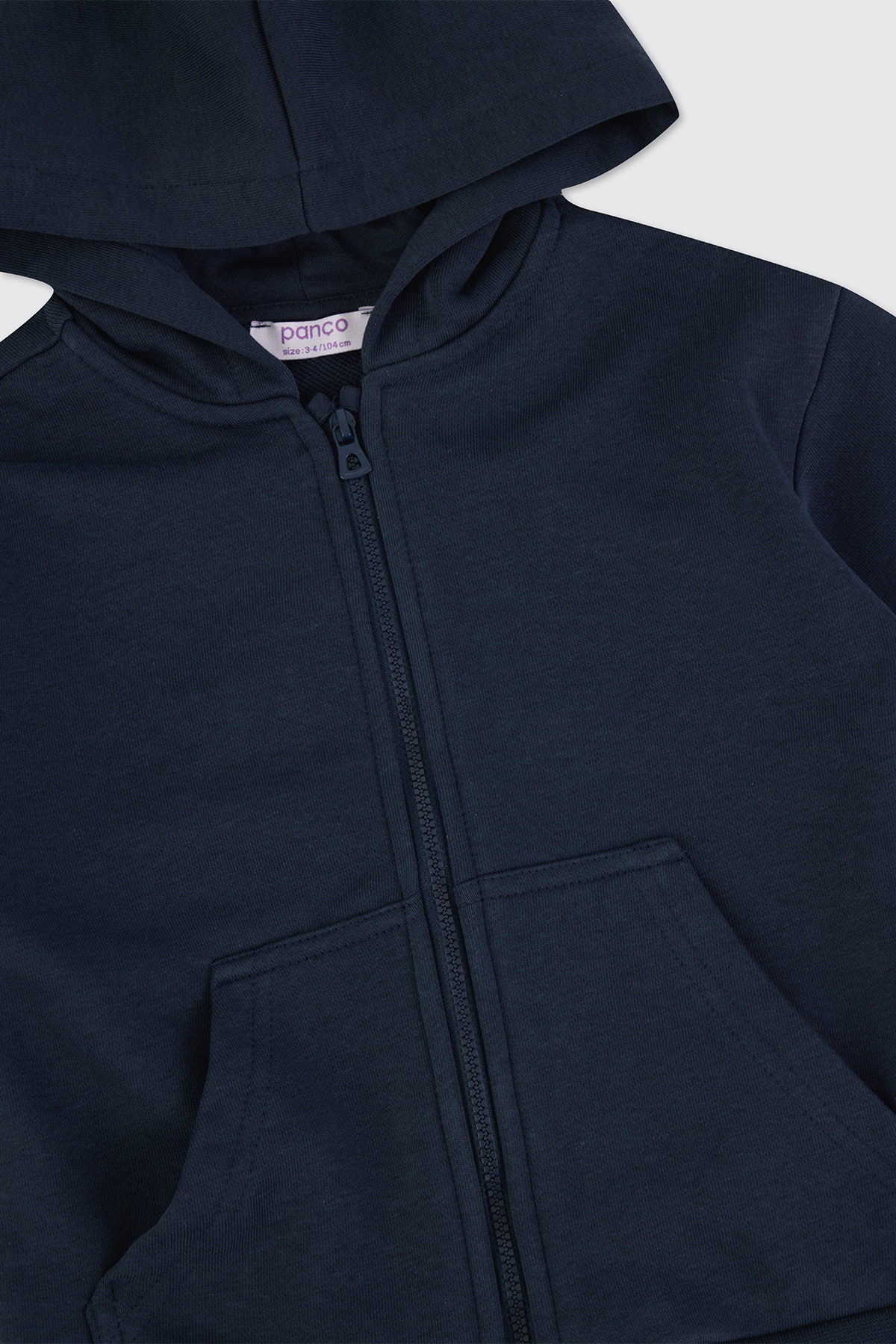 Panço Erkek Bebek Fermuarlı Lacivert Sweatshirt fotoğrafı 3 (önizleme)