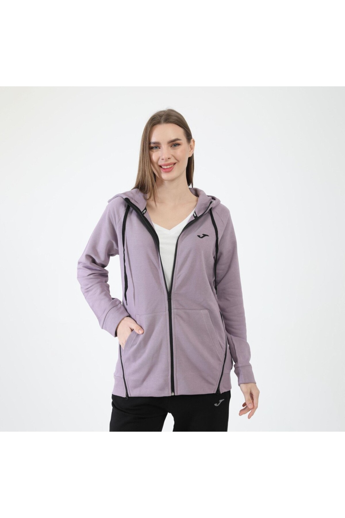 Joma 6231305-Lila Kadın Önden Fermuarlı Sweat görsel 7