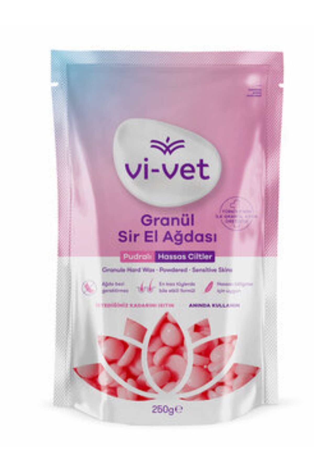 Vivet Granül Sir Ağda Pudralı 250gr + Vivet Ağda Sonrası Temizleme ve Masaj Yağı 125ml — ÇDŞ002 — تصویر 2 از 4