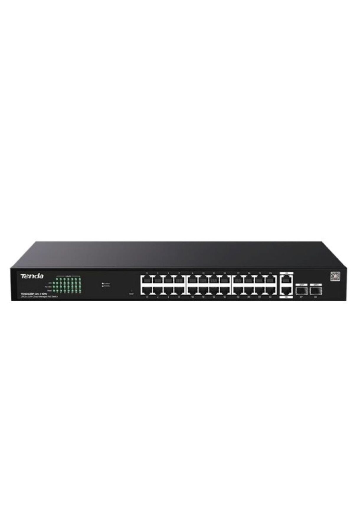 Tenda 24port PoE 410W GIGABIT 2X SFP Yönetilemez Switch