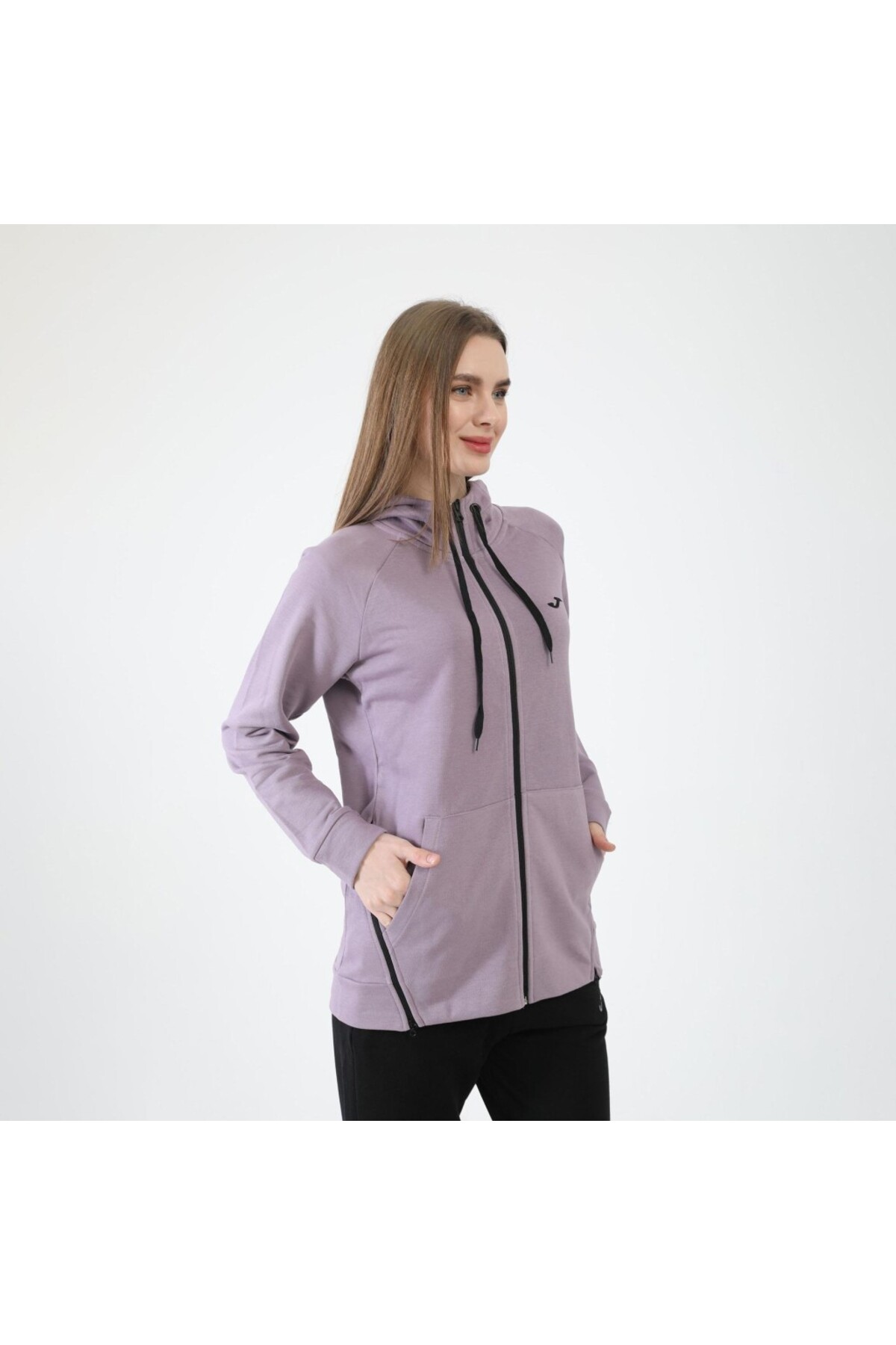 Joma 6231305-Lila Kadın Önden Fermuarlı Sweat görsel 4