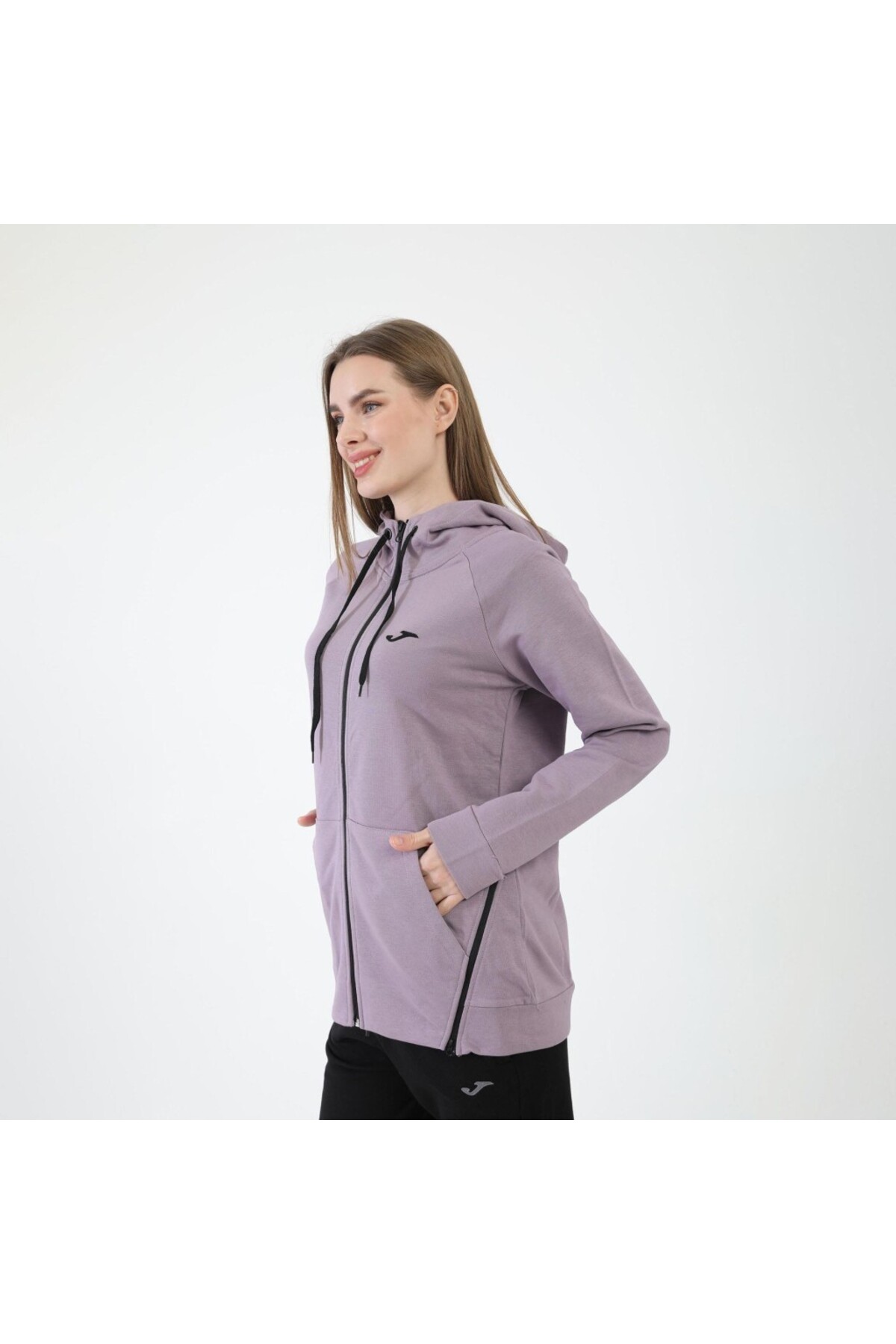 Joma 6231305-Lila Kadın Önden Fermuarlı Sweat görsel 3