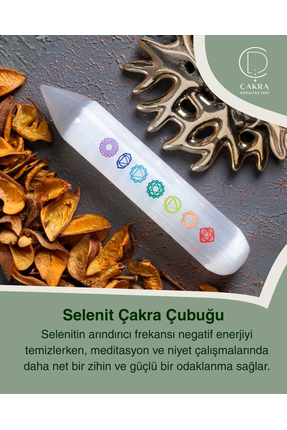 ÇAKRA DOĞAL TAŞ Selenit Çakra Çubuğu