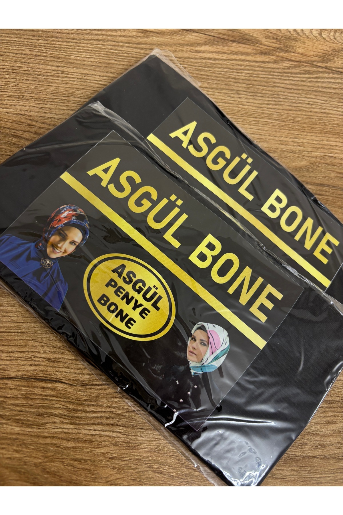 By Melike Penye Bone Düz Siyah (Tekli Bone)