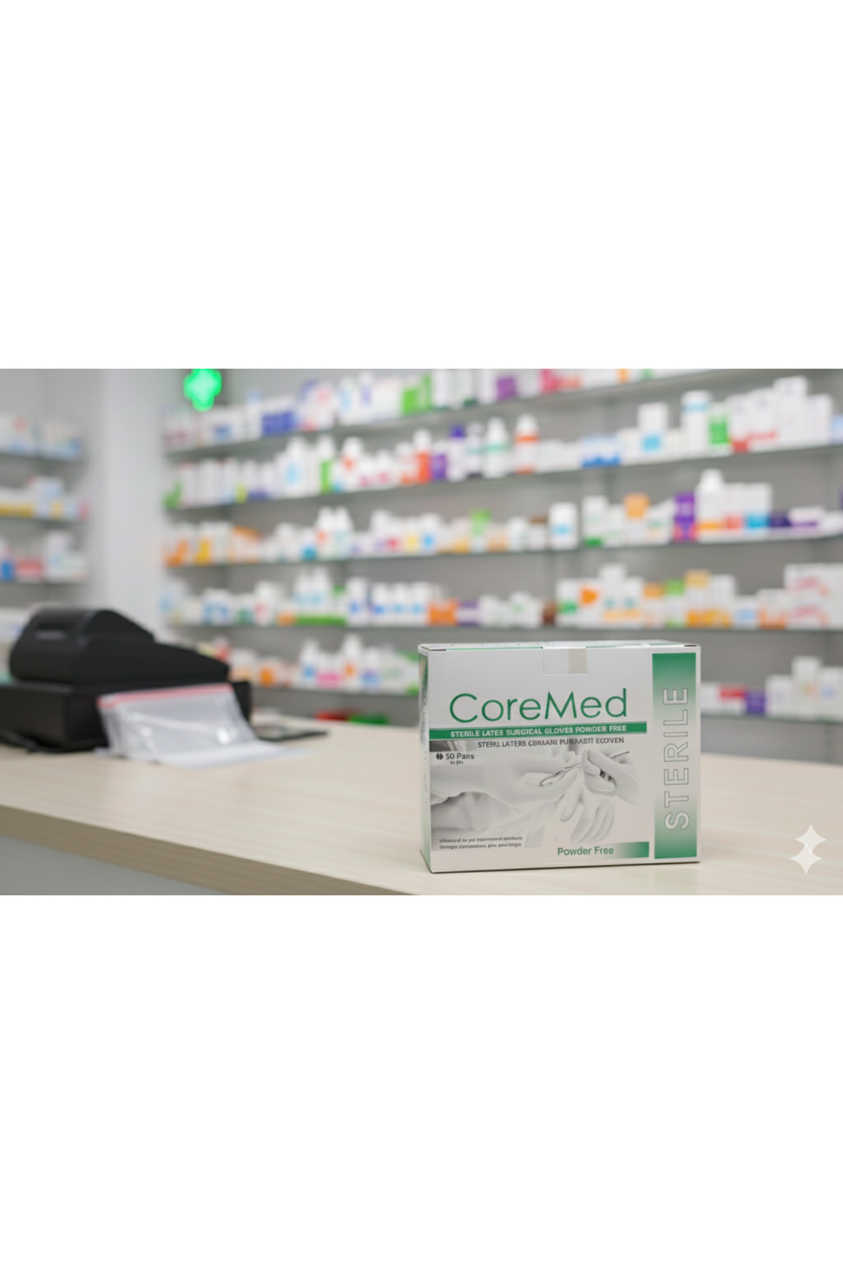 COREMED قفازات جراحية معقمة من اللاتكس خالية من البودرة مقاس 8 5 أزواج ...