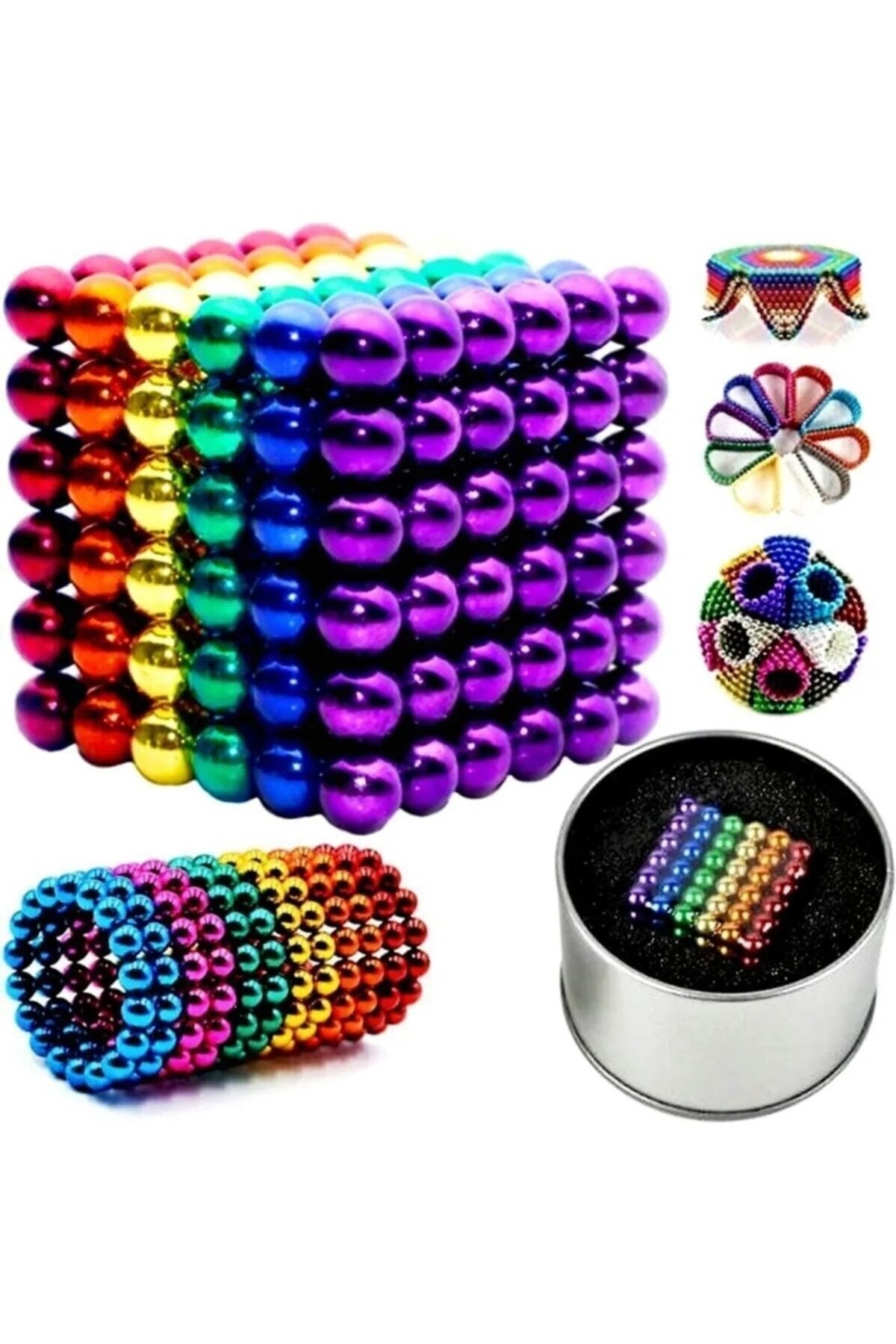 مگنت منجوق ۲۱۶ عددی ۵ میلی‌متری، اسباب‌بازی ساختنی مغناطیسی، مگنت نئو کیوب نئو، دستبند بازی ترکیبی