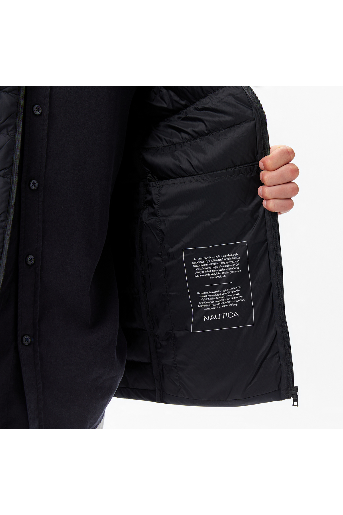 Erkek Siyah Regular Fit Mont — مشکی J57041T — تصویر 5 از 5