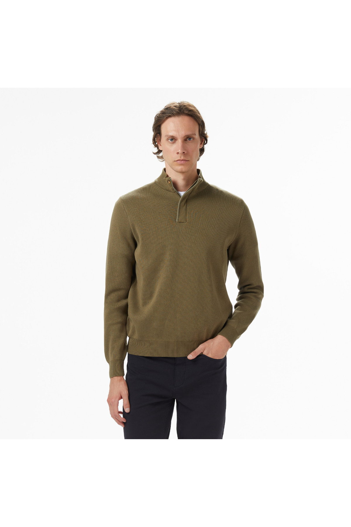 Nautica Erkek Yeşil Classic Fit Kazak — سبز TYC59E70B538A71DF99610500