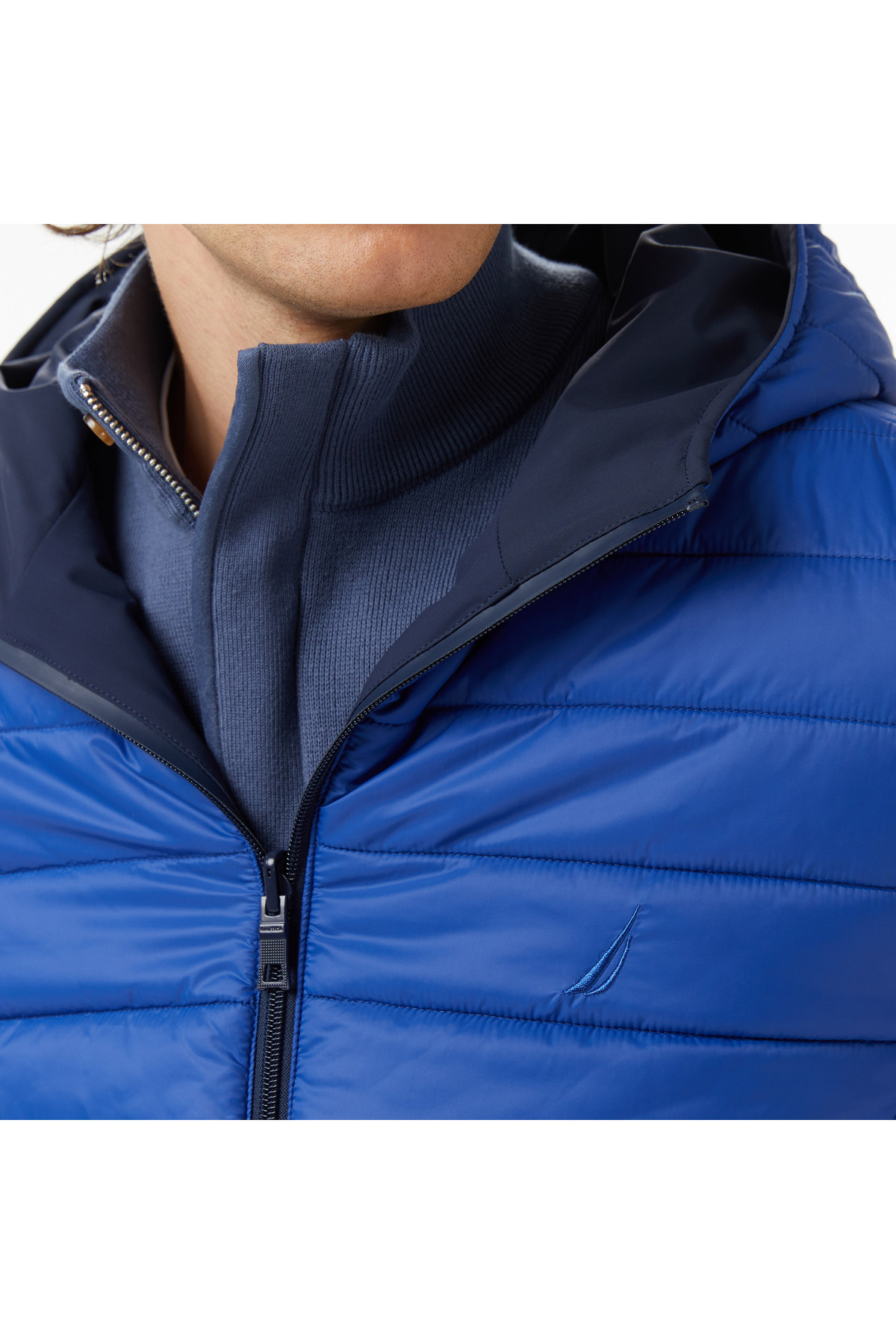 Nautica Erkek Lacivert Regular Fit Çift Taraflı Mont görsel 8