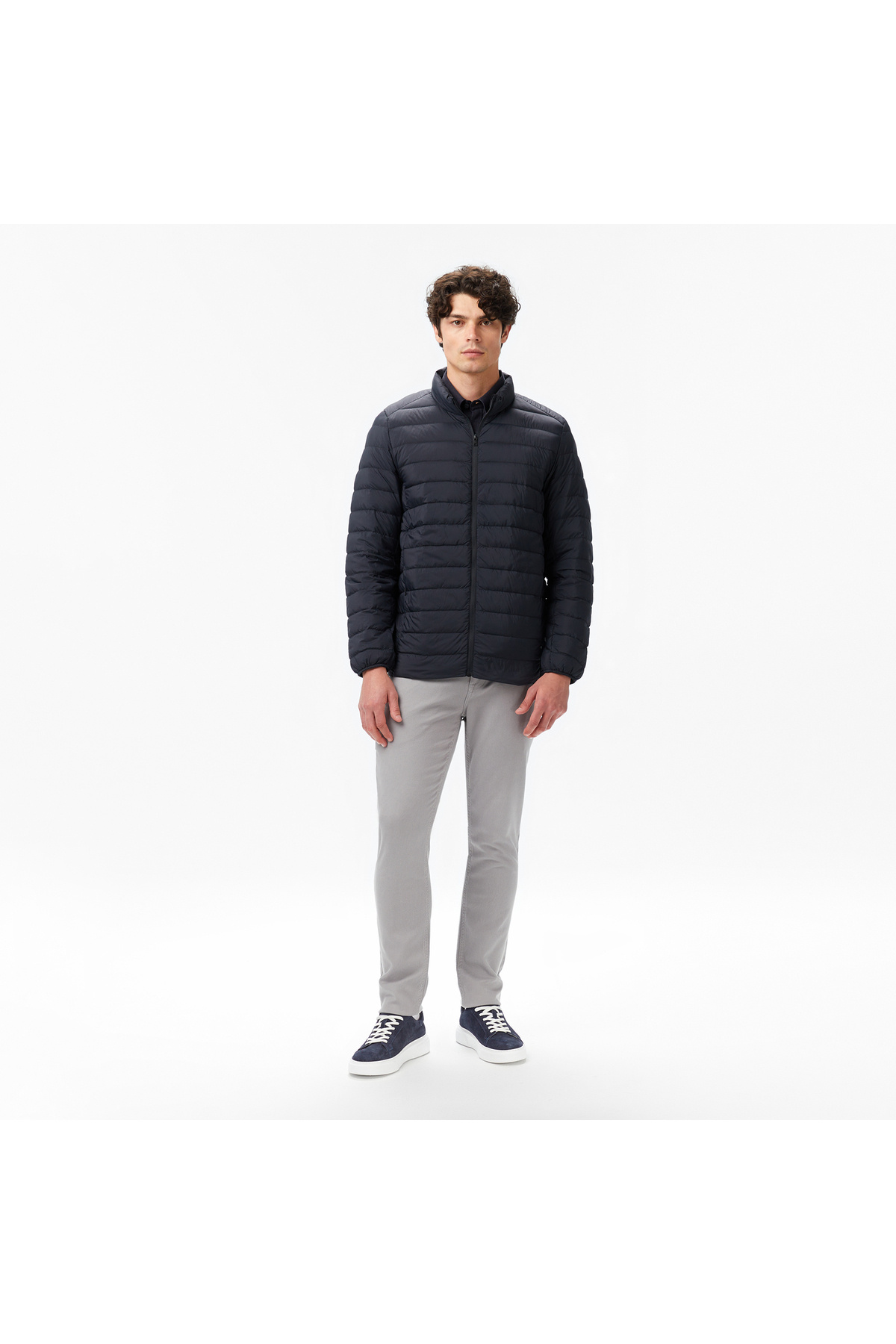 Erkek Siyah Regular Fit Mont — مشکی J57041T — تصویر 3 از 5