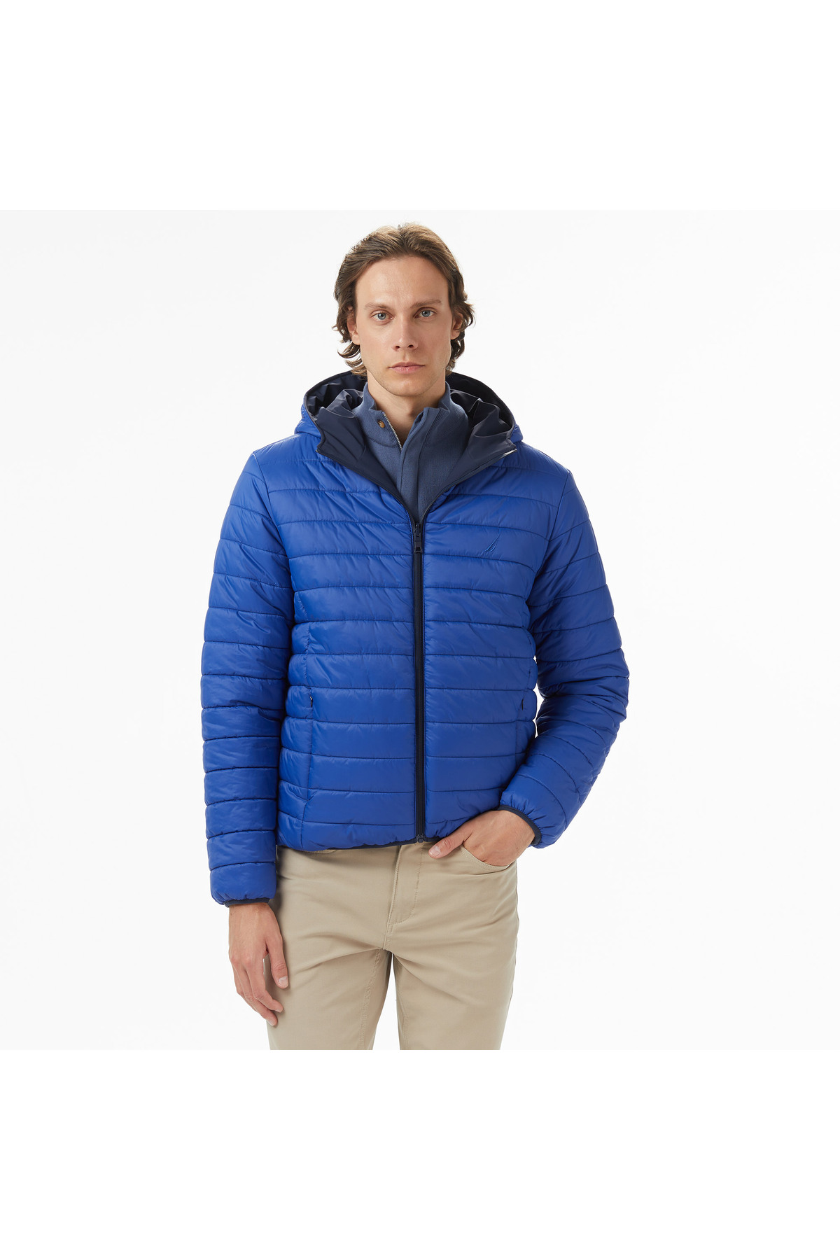Nautica Erkek Lacivert Regular Fit Çift Taraflı Mont görsel 2