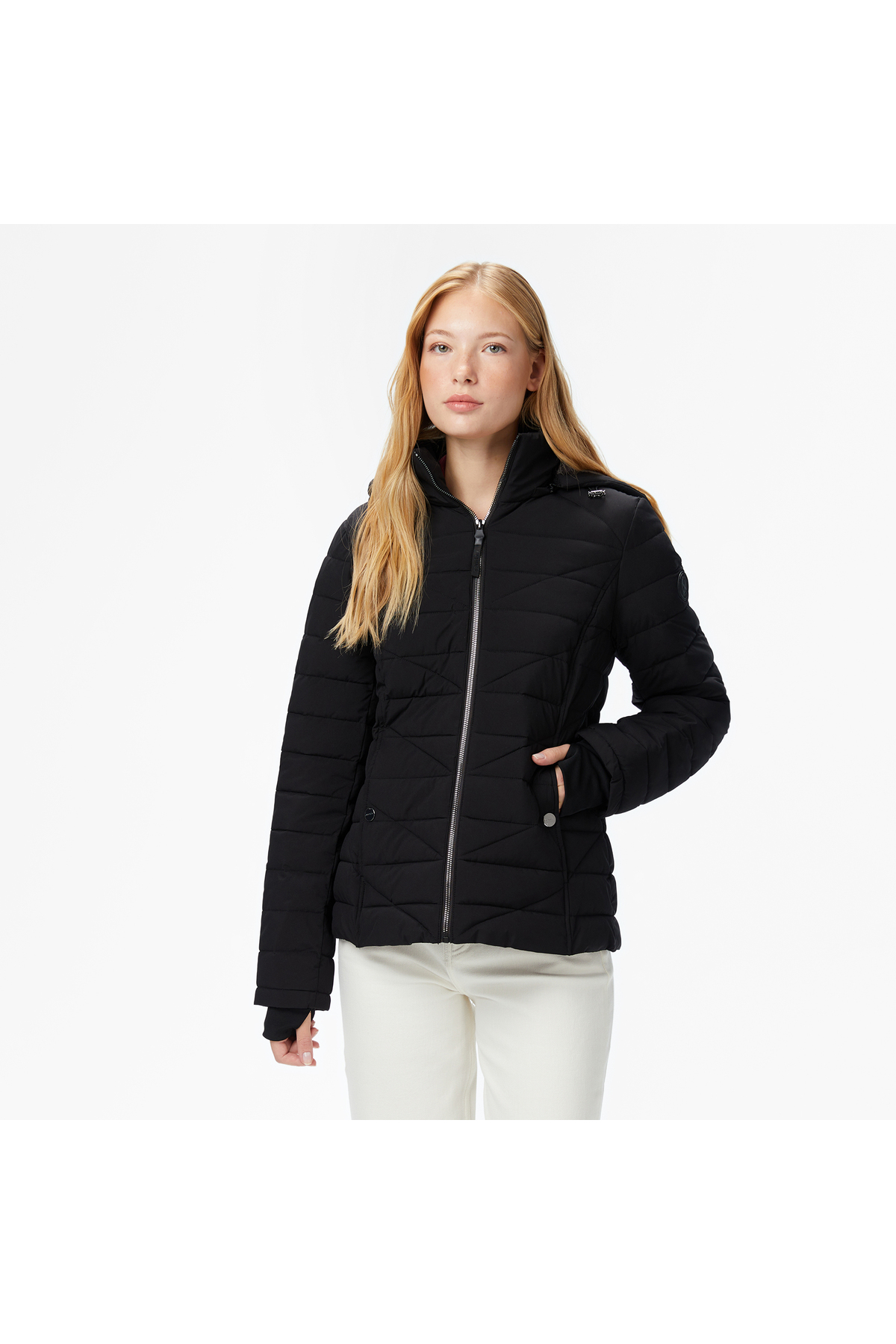 Nautica  Kadın Siyah Regular Fit Mont