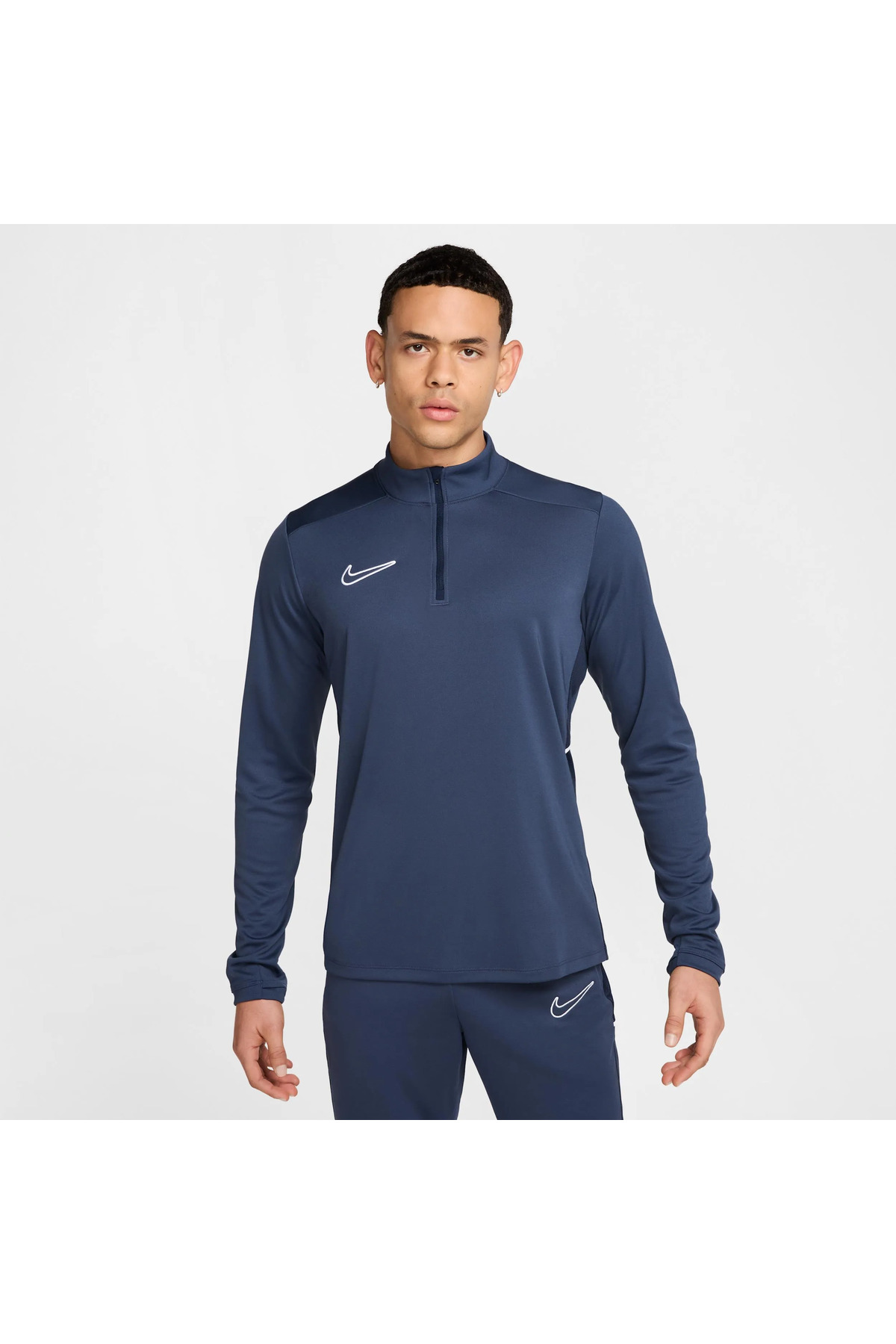 تاپ ورزشی مردانه Dri-FIT Acd25 آستین بلند، زیپ‌دار، خاکستری تیره نایکی سویشرت اسپرت Nike