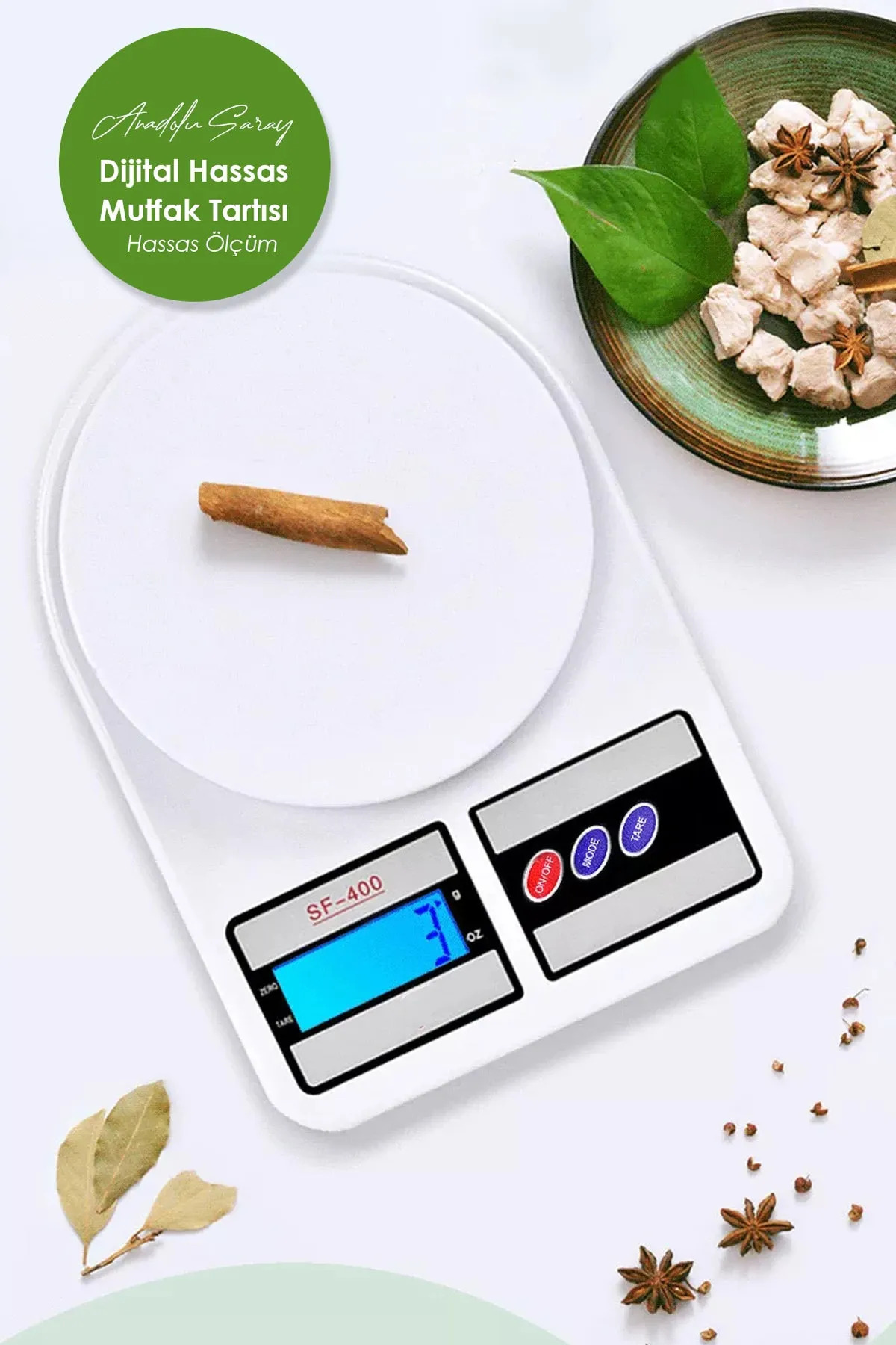 ROBOLOG Sf-400 Lcd Ekranlı Hassas Digital Mutfak Terazi Tartı 10kg 1 Adet