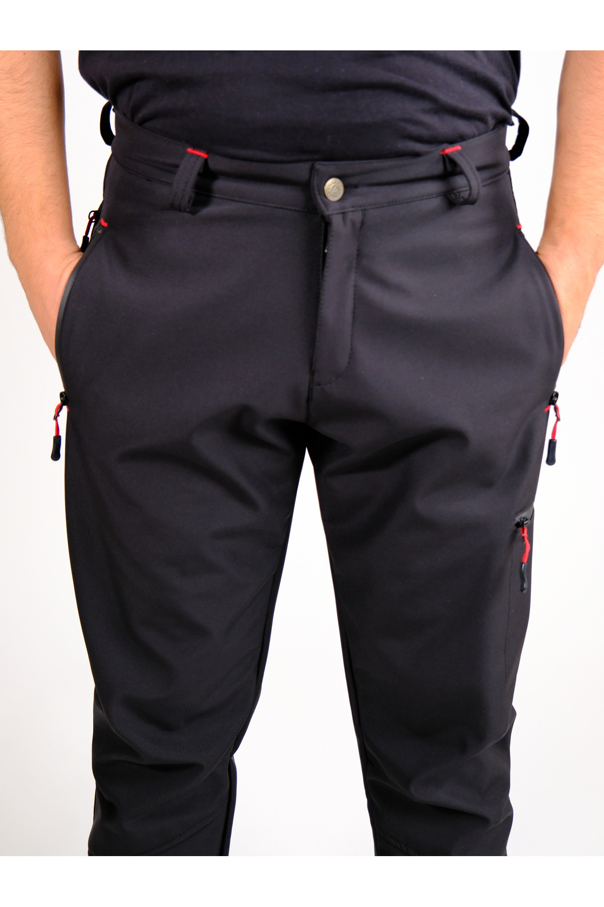 OUTDO Premium Softshell Pantolonu Rüzgar Geçirmez Su İticidir Reflektörlü