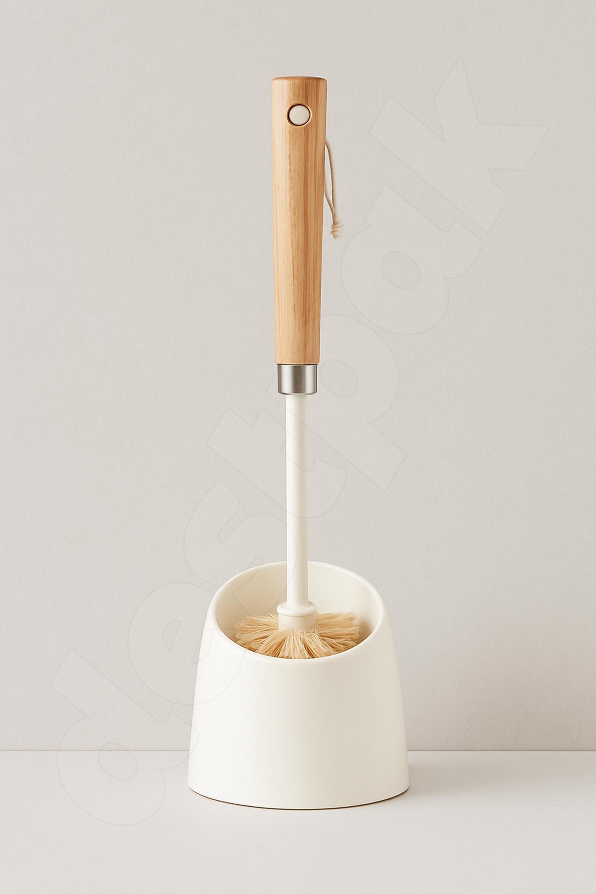 Destpak Bambu Saplı WC Fırçası - Bambu Klozet Fırçası - Hem Dekoratif Hem Kullanışlı - Sert Fırça Ahşap Sap