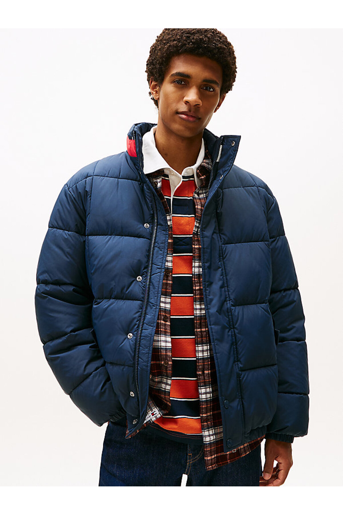 تامی هیلفیگر ژاکت پفی مردانه سرمه‌ای