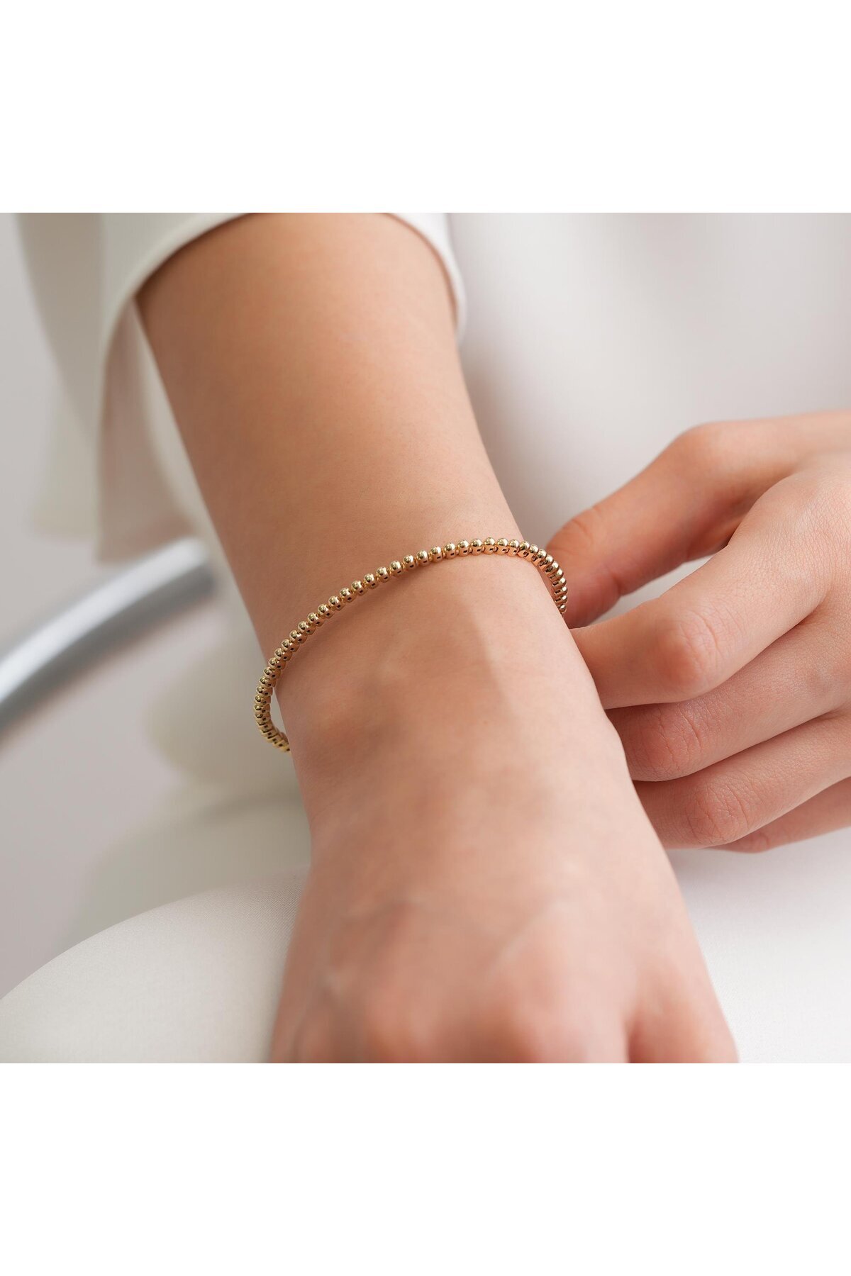 Goldium Jewellery Goldium Zarif Toplu Model Altın Bileklik 14 Ayar