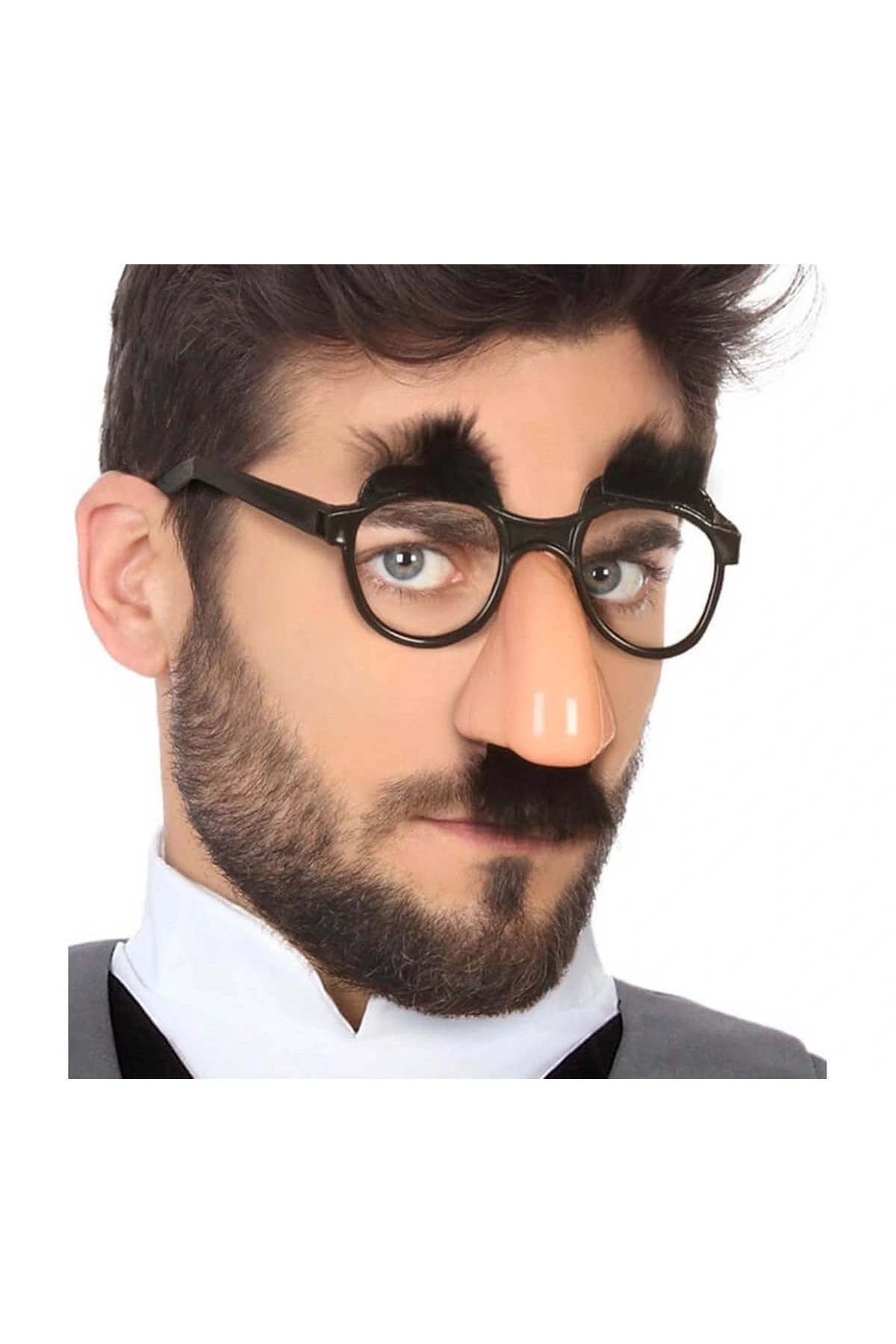 عینک طنزآمیز با ابرو و سبیل مخفی، 9×13 سانتی‌متر
