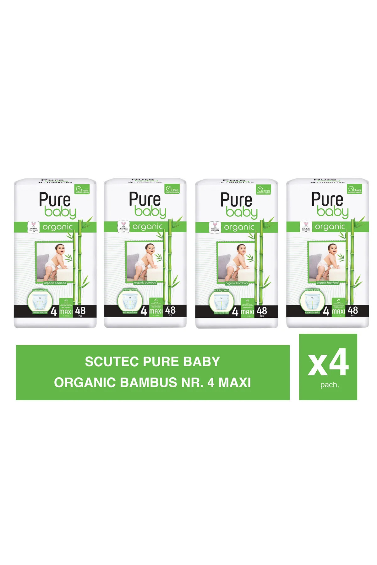 Pure Baby Комплект PureBaby от 4 бамбукови пелени № 4