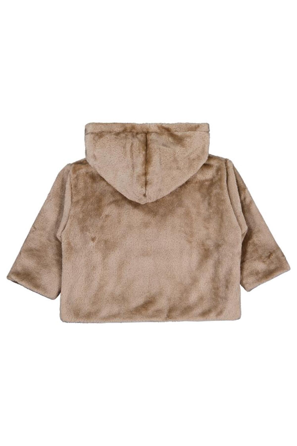 Civil Baby Kapüşonlu 6-18 Ay Hırka - Kahverengi 9-12 Ay fotoğrafı 3 (önizleme)