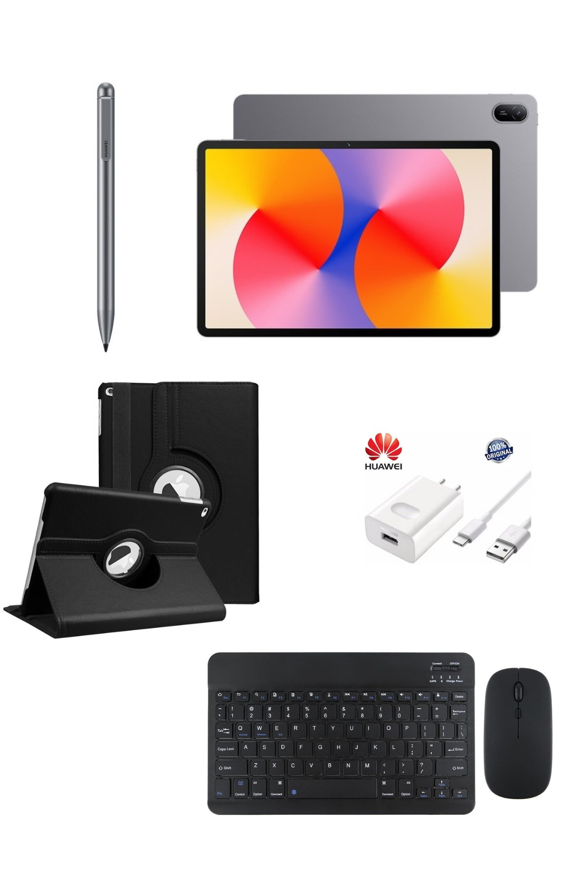 Huawei Matepad Se 11" 6gb 128gb TABLET+PENCİL KALEM+SİYAH KLAVYE VE MOUSE SET+SİYAH KILIF+SARJ ALETİ